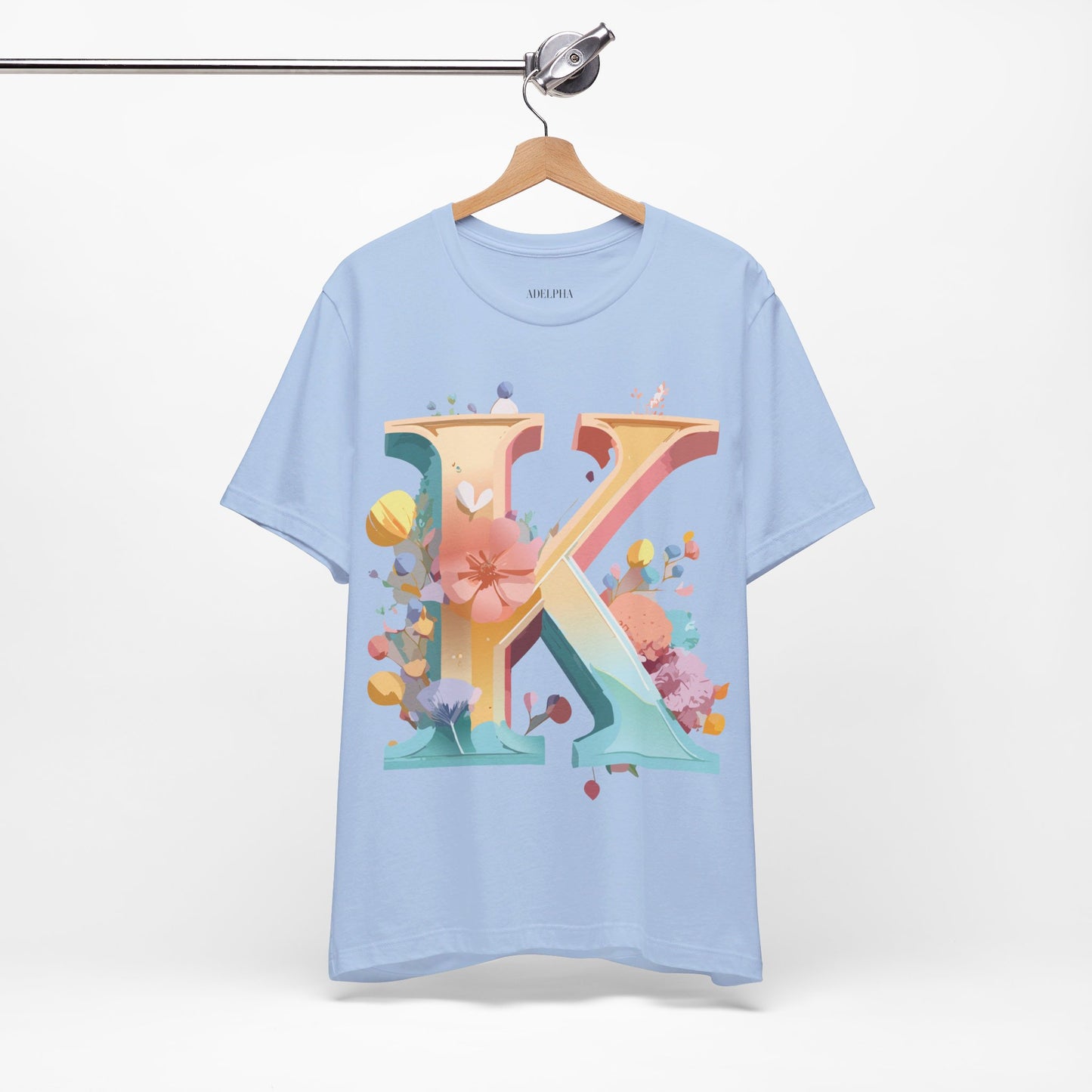 Natural Cotton Tee Shirt - Letters Collection - K Printify