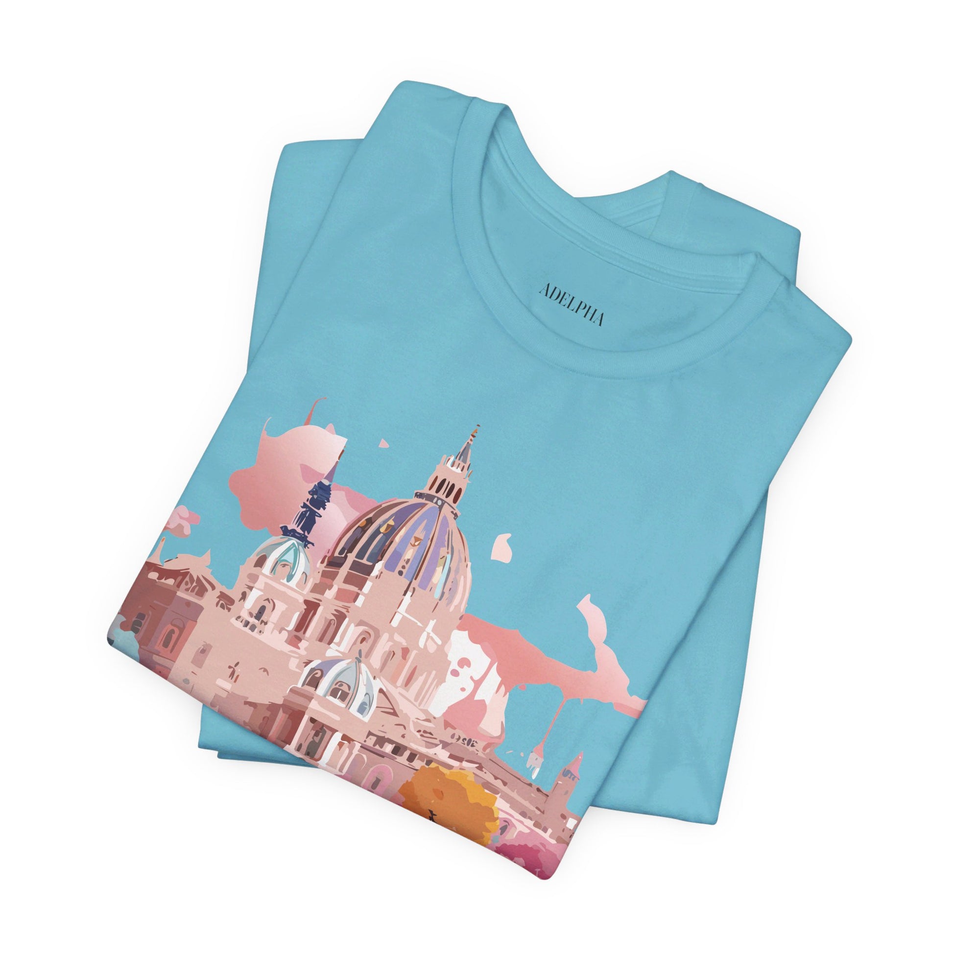 Natural Cotton Tee Shirt - Beautiful Places Collection - Vienna Printify