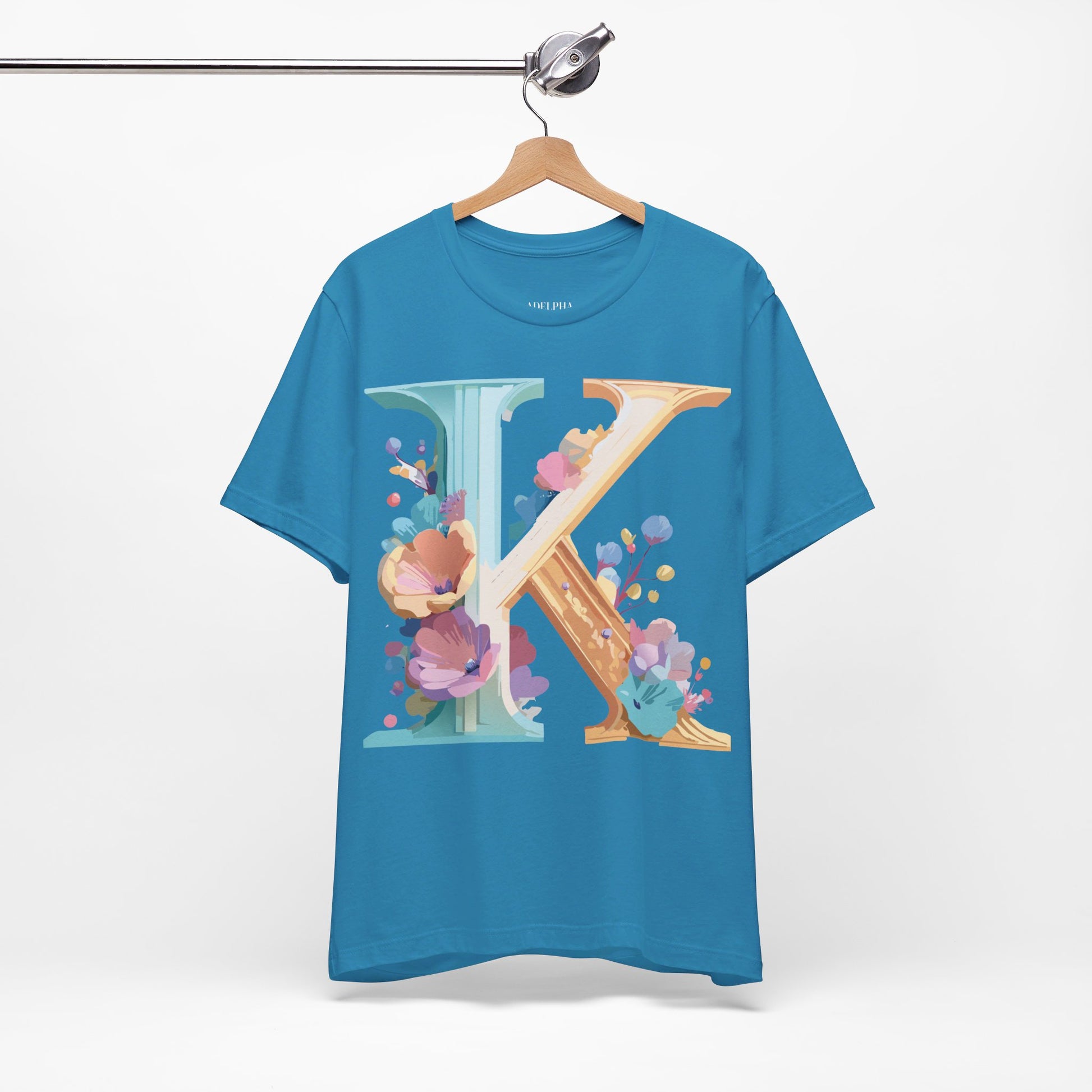 Natural Cotton Tee Shirt - Letters Collection - K Printify
