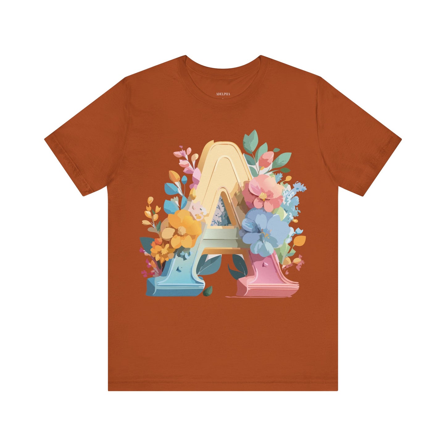 Natural Cotton Tee Shirt - Letters Collection - A Printify