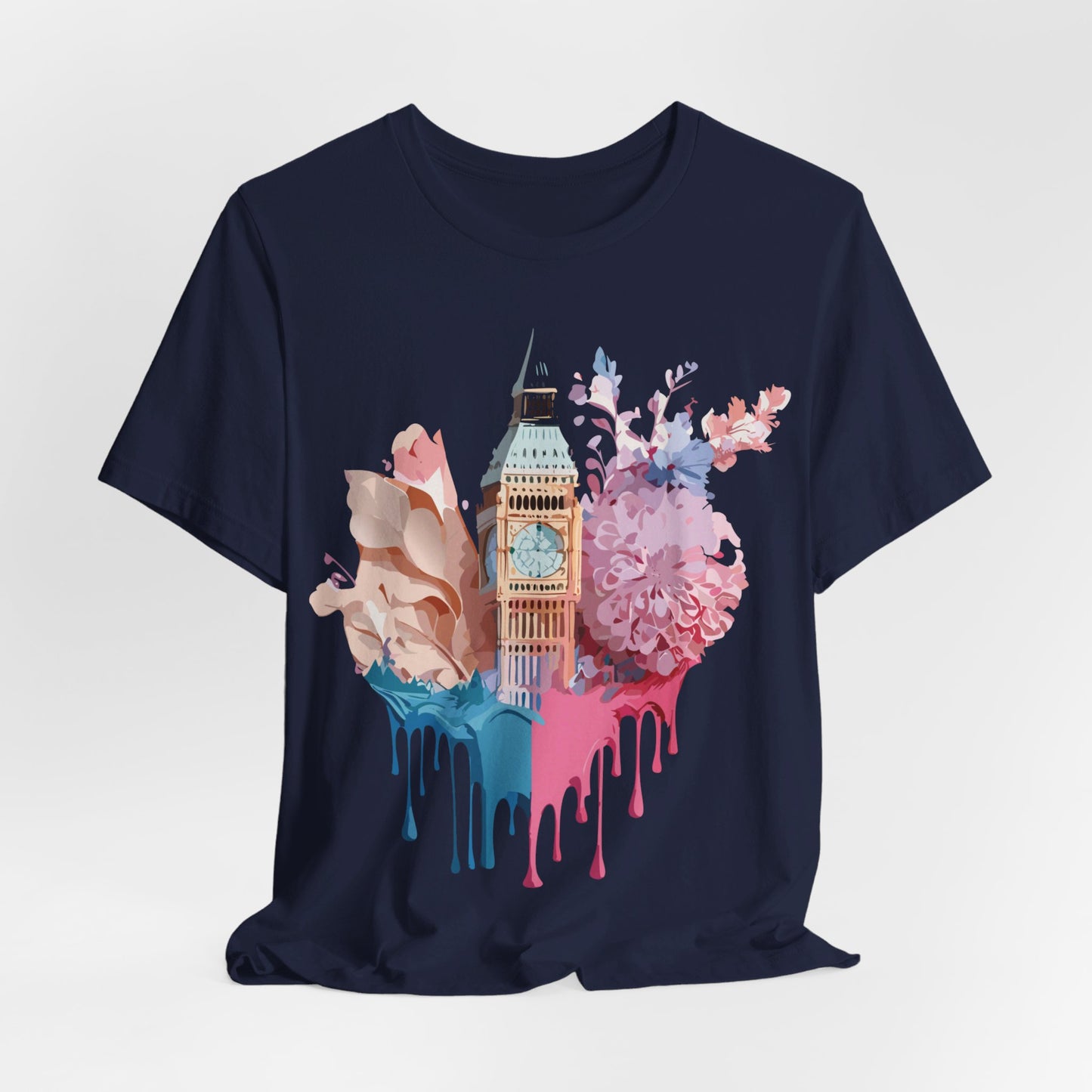 Natural Cotton Tee Shirt - Beautiful Places Collection - London Printify
