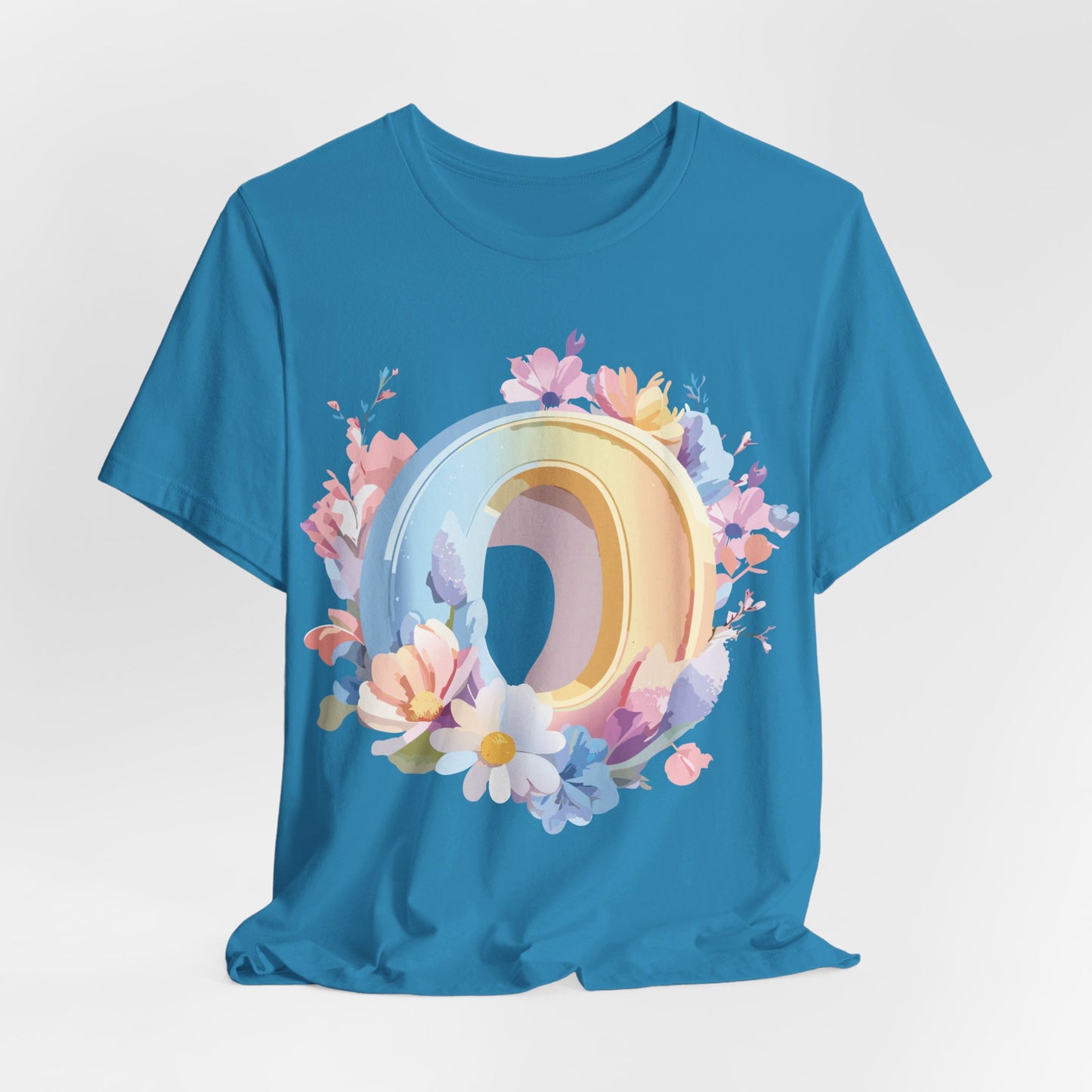 Natural Cotton Tee Shirt - Letters Collection - O Printify