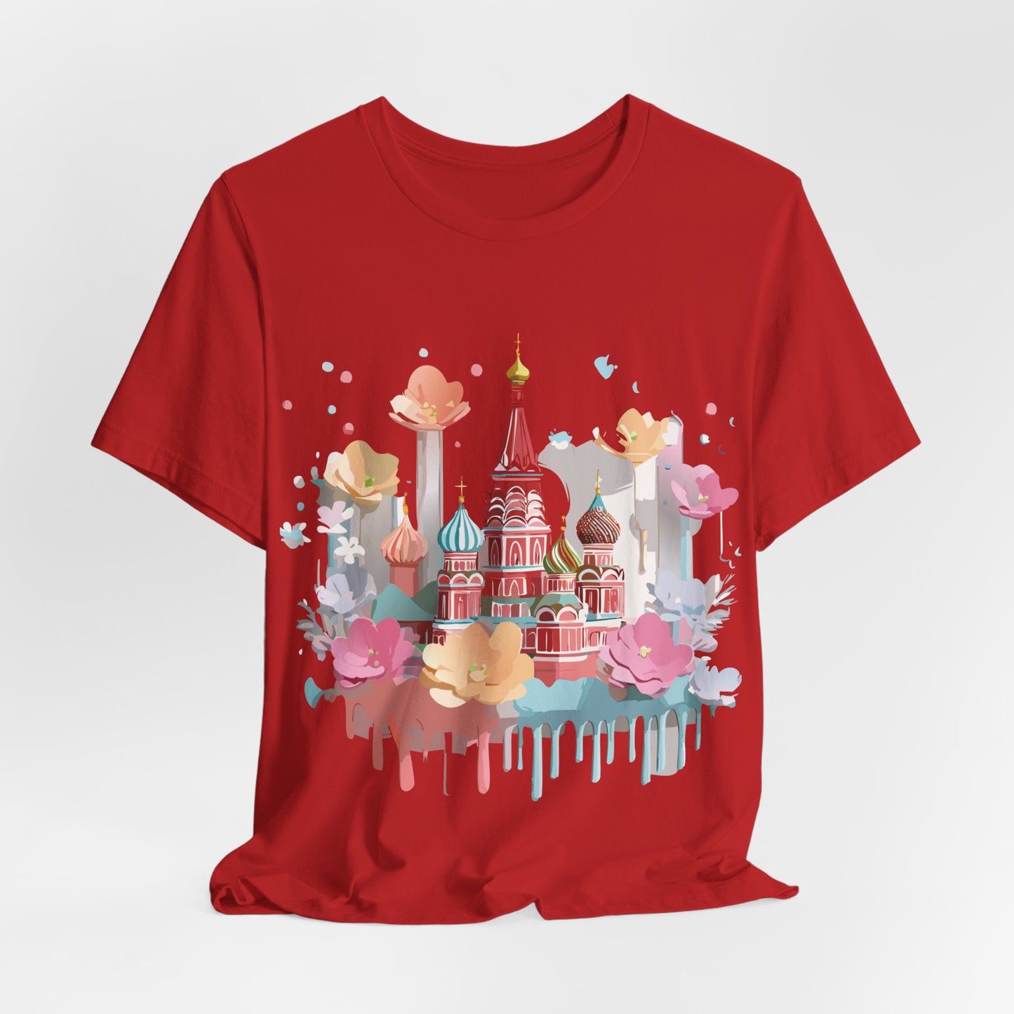 Natural Cotton Tee Shirt - Beautiful Places Collection - Moscow Printify