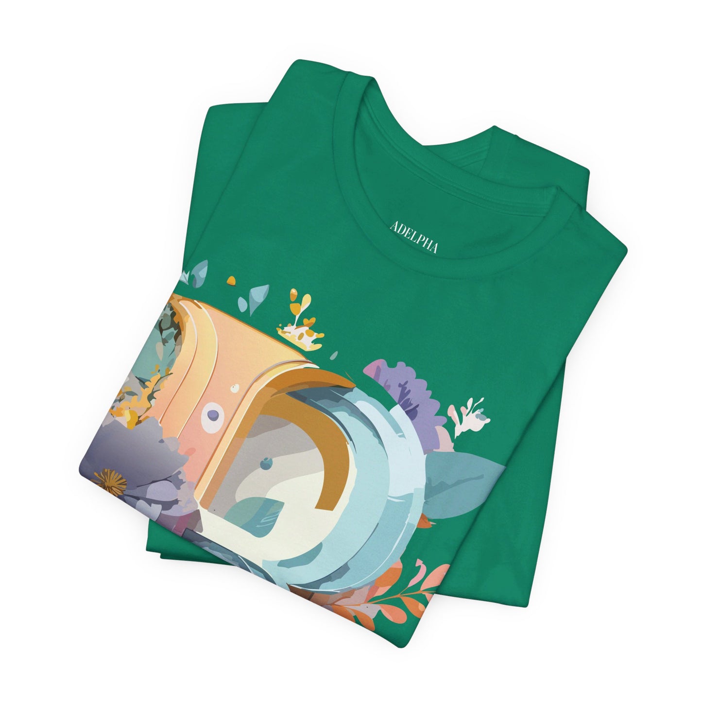 Natural Cotton Tee Shirt - Letters Collection - R Printify