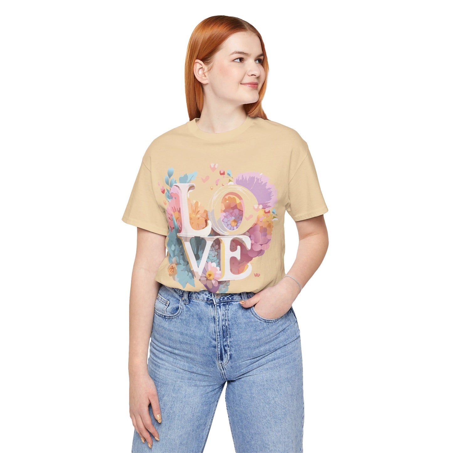 Natural Cotton Tee Shirt - Love story Collection Printify