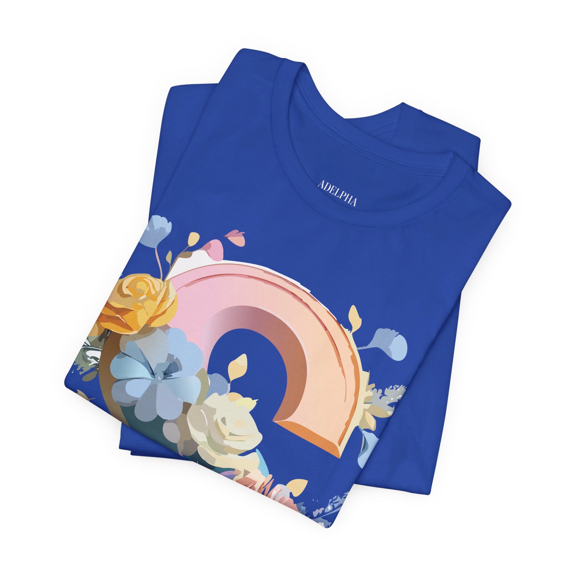 Natural Cotton Tee Shirt - Letters Collection - S Printify