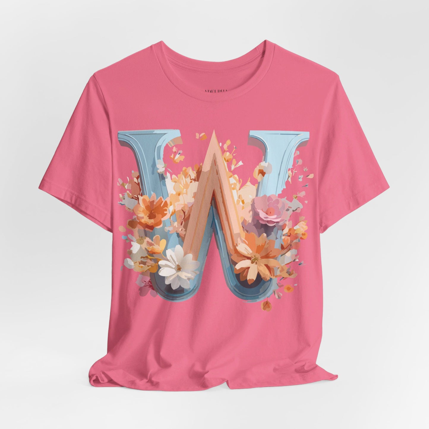 Natural Cotton Tee Shirt - Letters Collection - W Printify