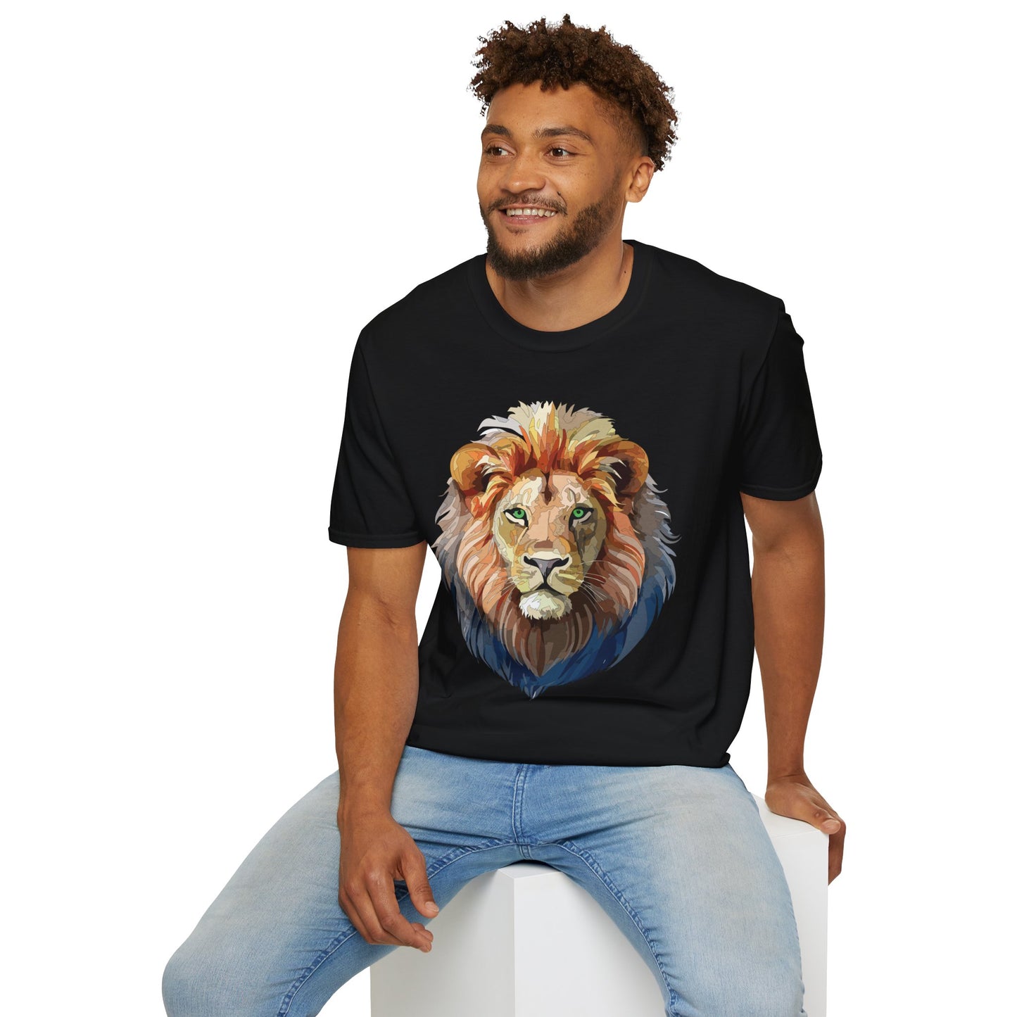 Lion Shirt, Shirt with Lion, Floral Lion Tee, Shirt with Animals