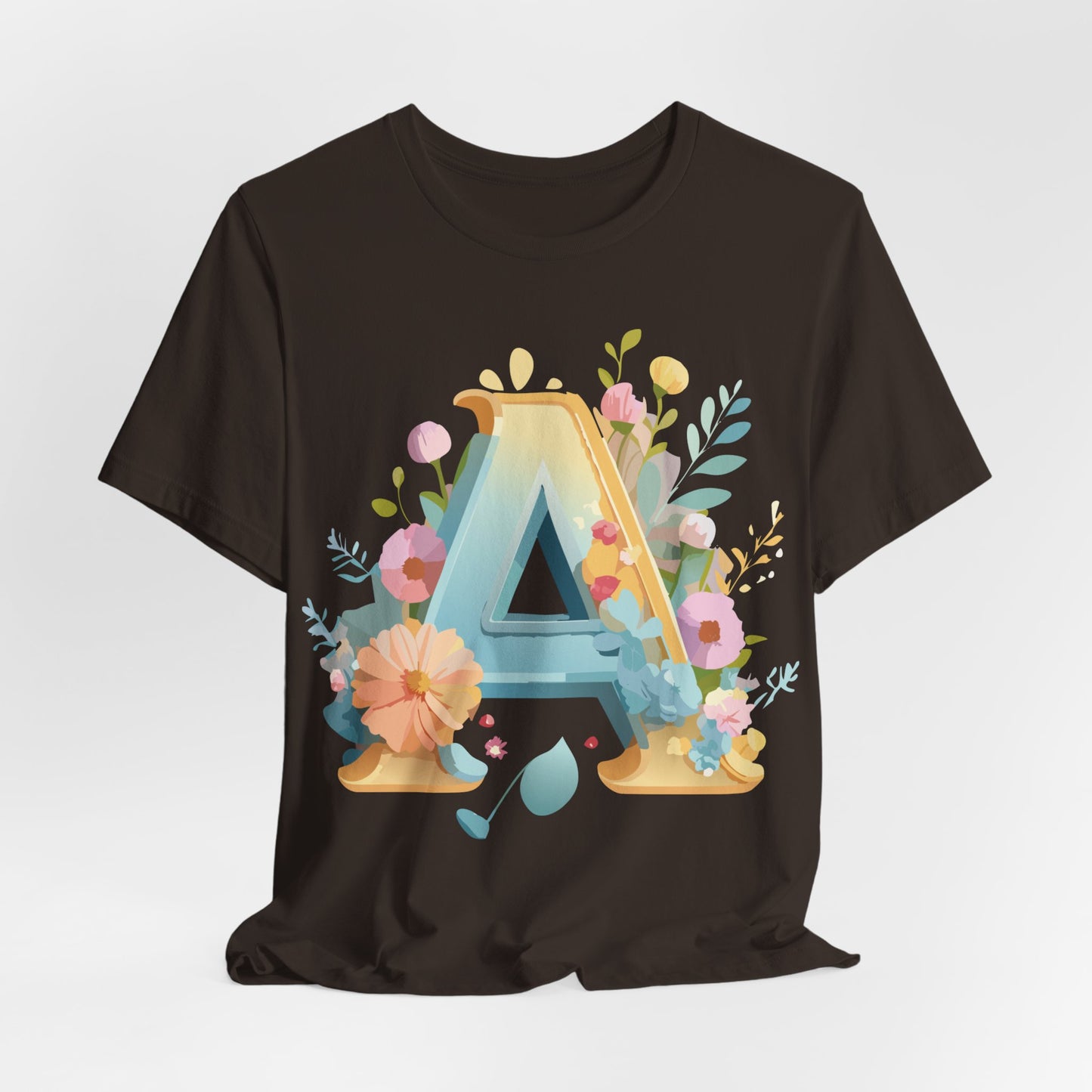 Natural Cotton Tee Shirt - Letters Collection - A Printify