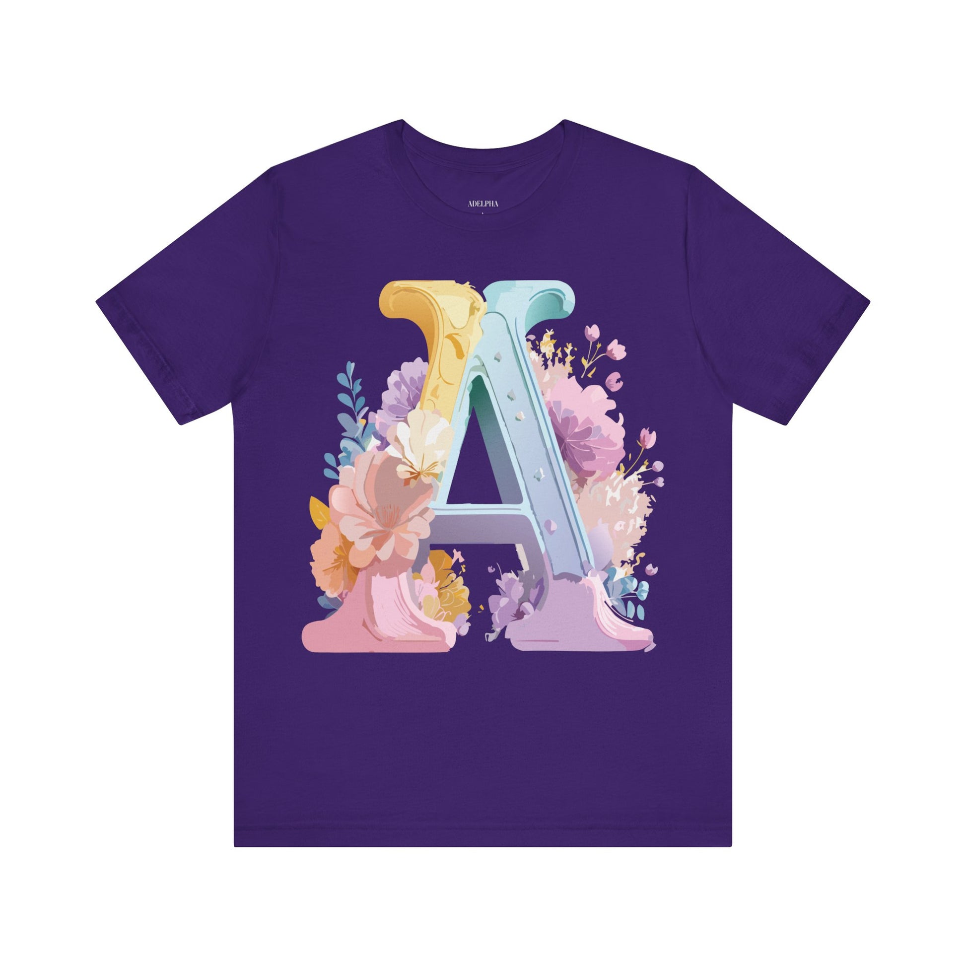 Natural Cotton Tee Shirt - Letters Collection - A Printify