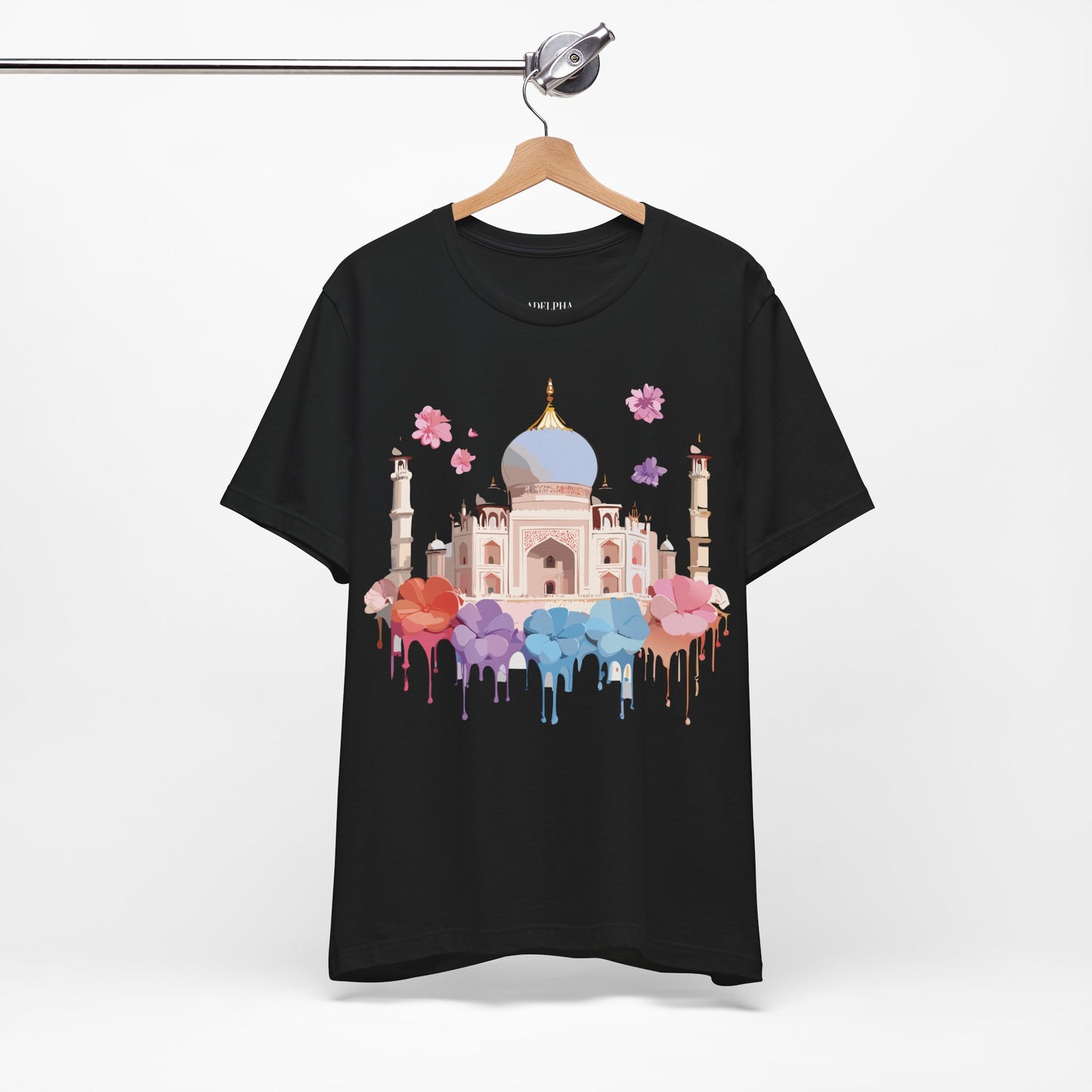 Natural Cotton Tee Shirt - Taj Mahal, India Printify