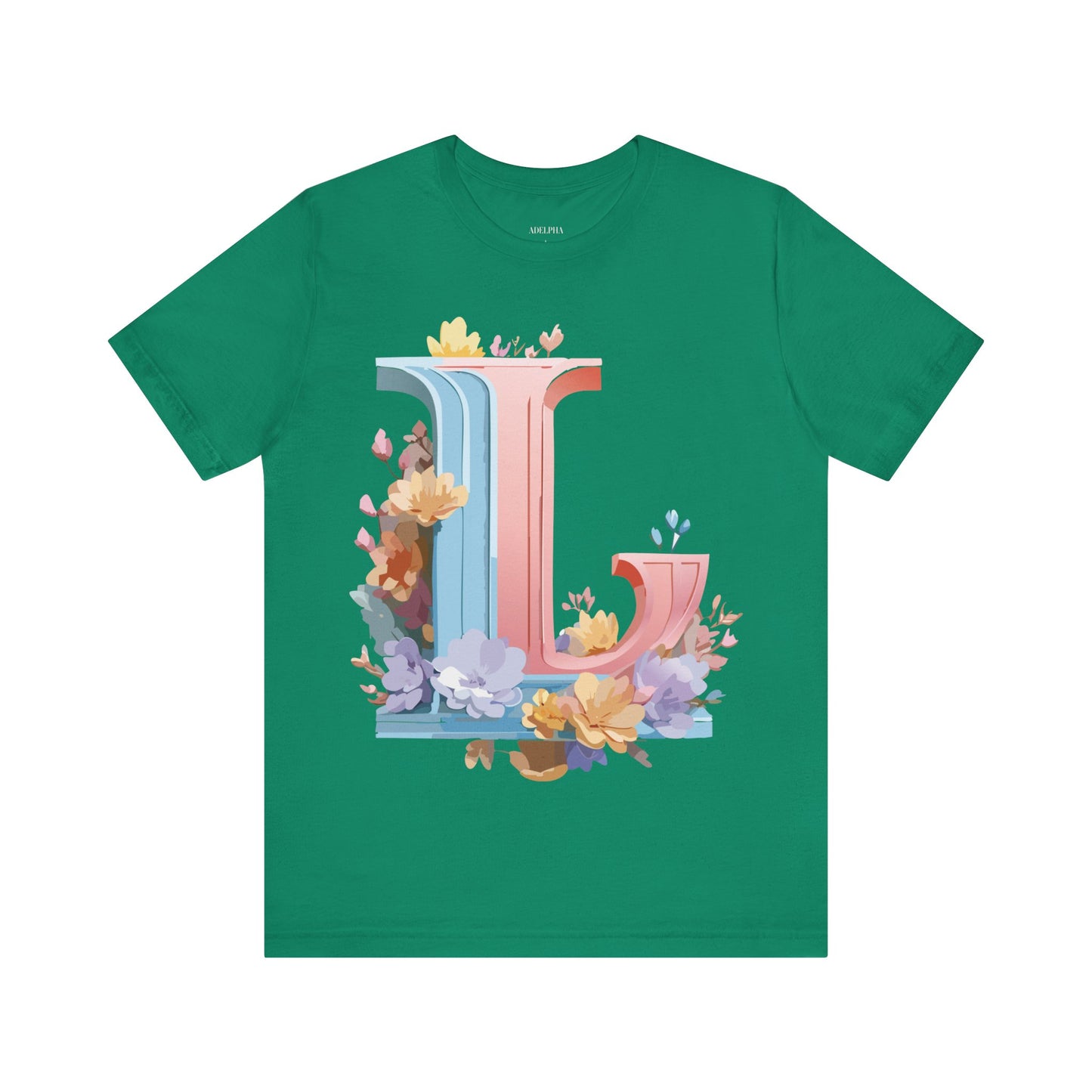 Natural Cotton Tee Shirt - Letters Collection - L Printify