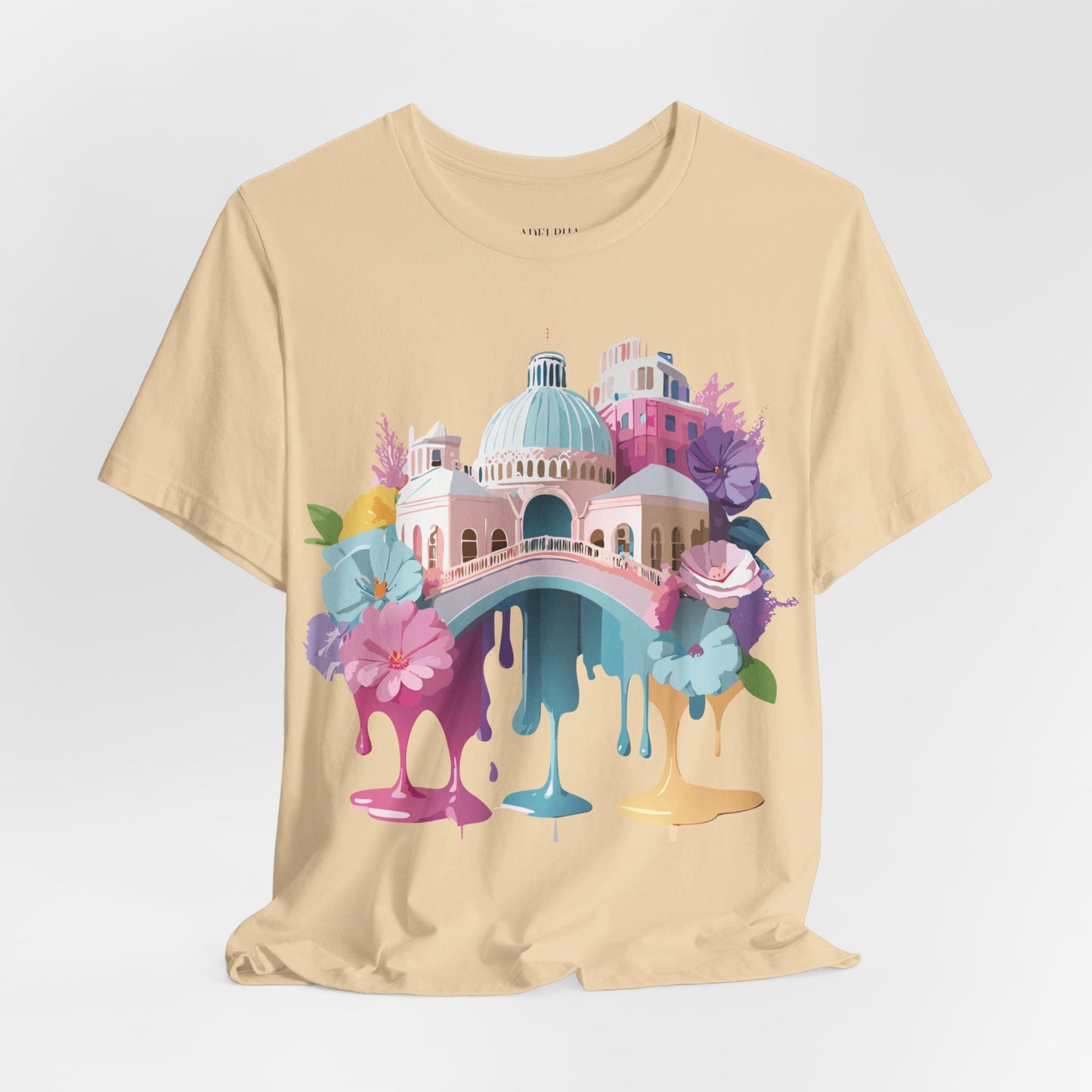 Natural Cotton Tee Shirt - Beautiful Places Collection - Venice Printify