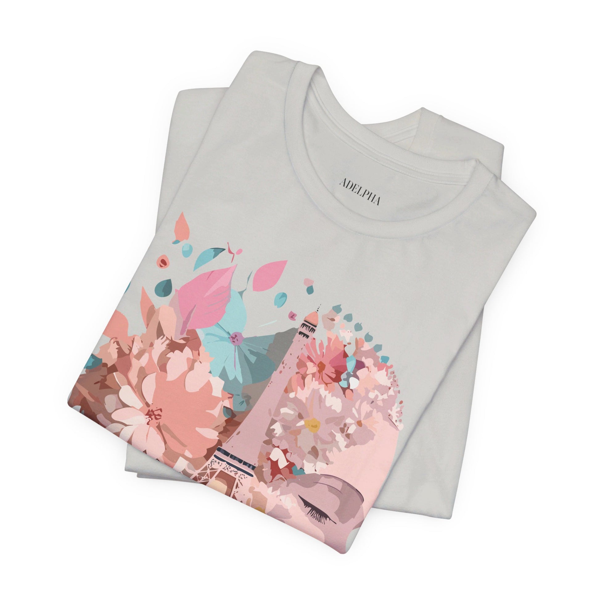 Natural Cotton Tee Shirt - Beautiful Places Collection - Paris Printify