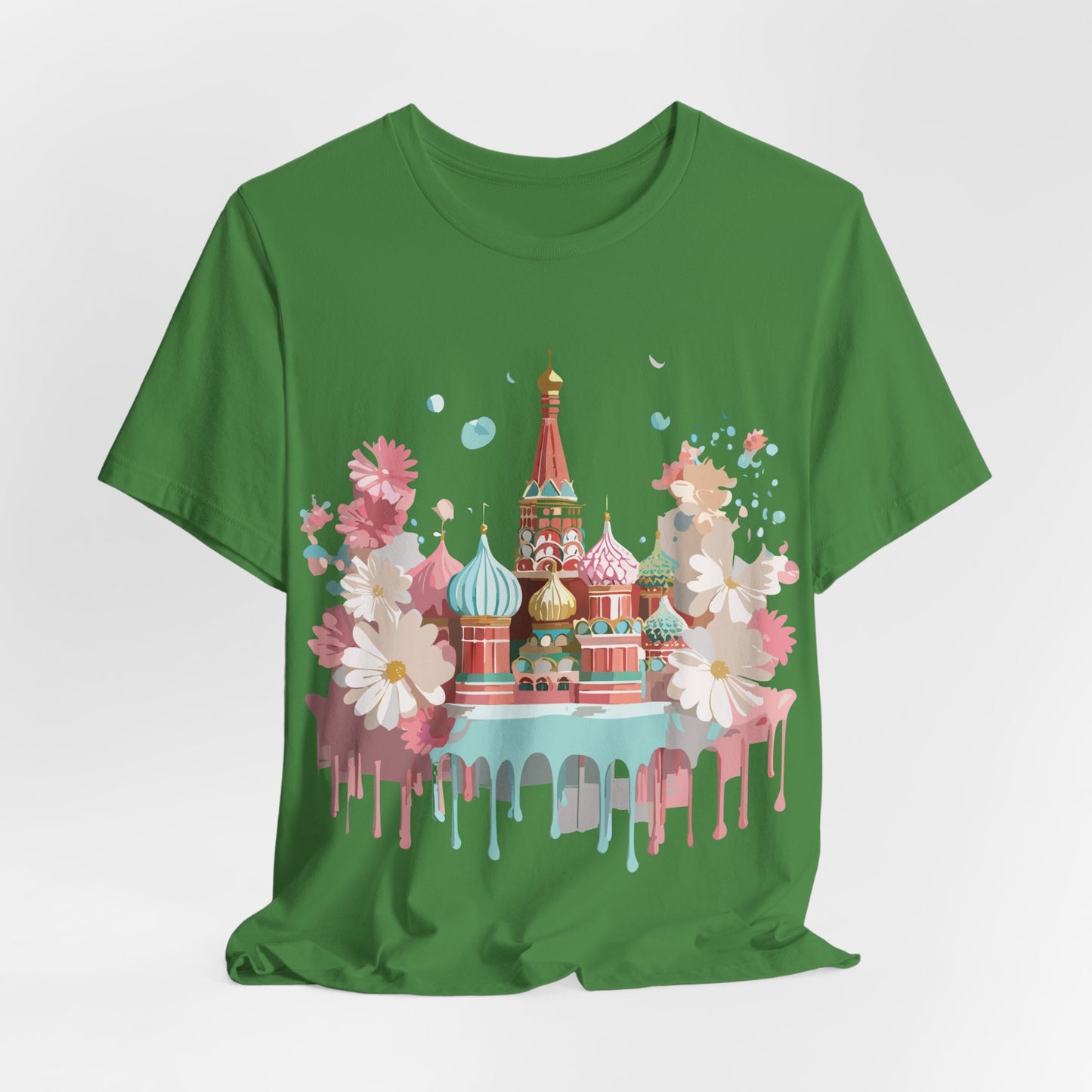Natural Cotton Tee Shirt - Beautiful Places Collection - Moscow Printify