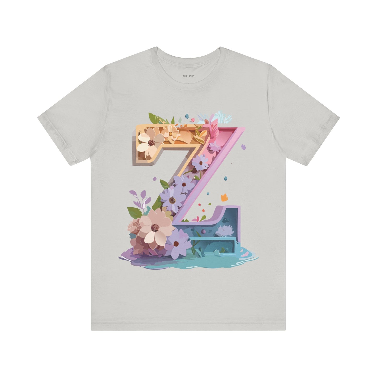 Natural Cotton Tee Shirt - Letters Collection - Z Printify