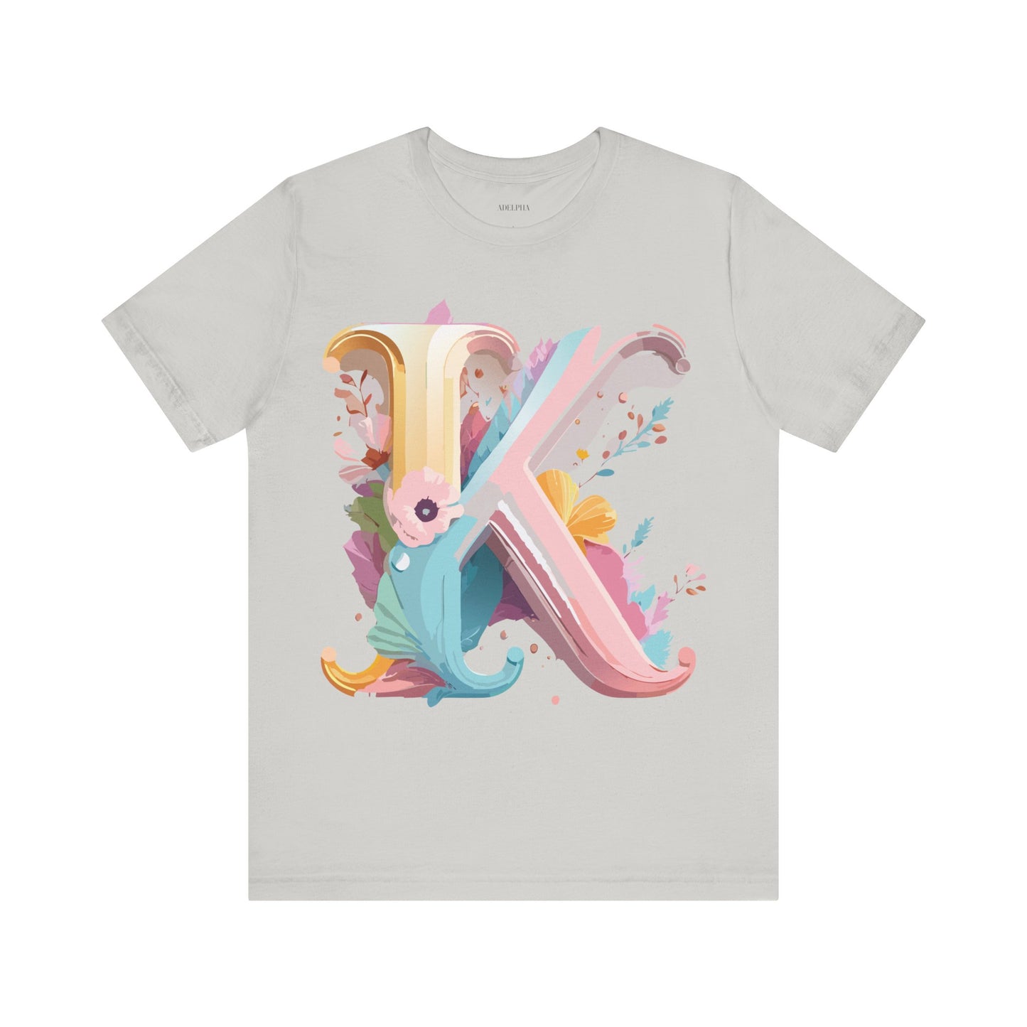 Natural Cotton Tee Shirt - Letters Collection - K Printify