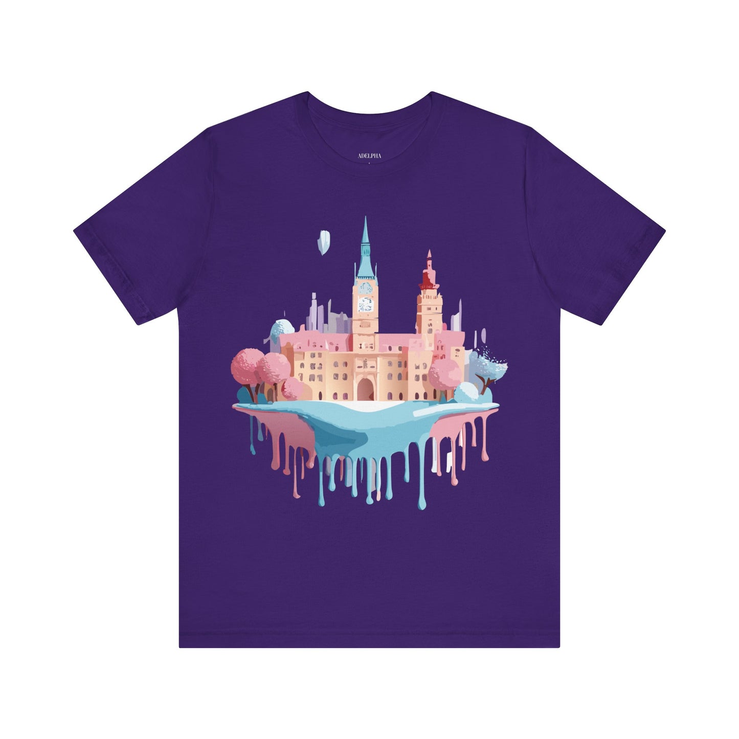 Natural Cotton Tee Shirt - Beautiful Places Collection - Prague Printify