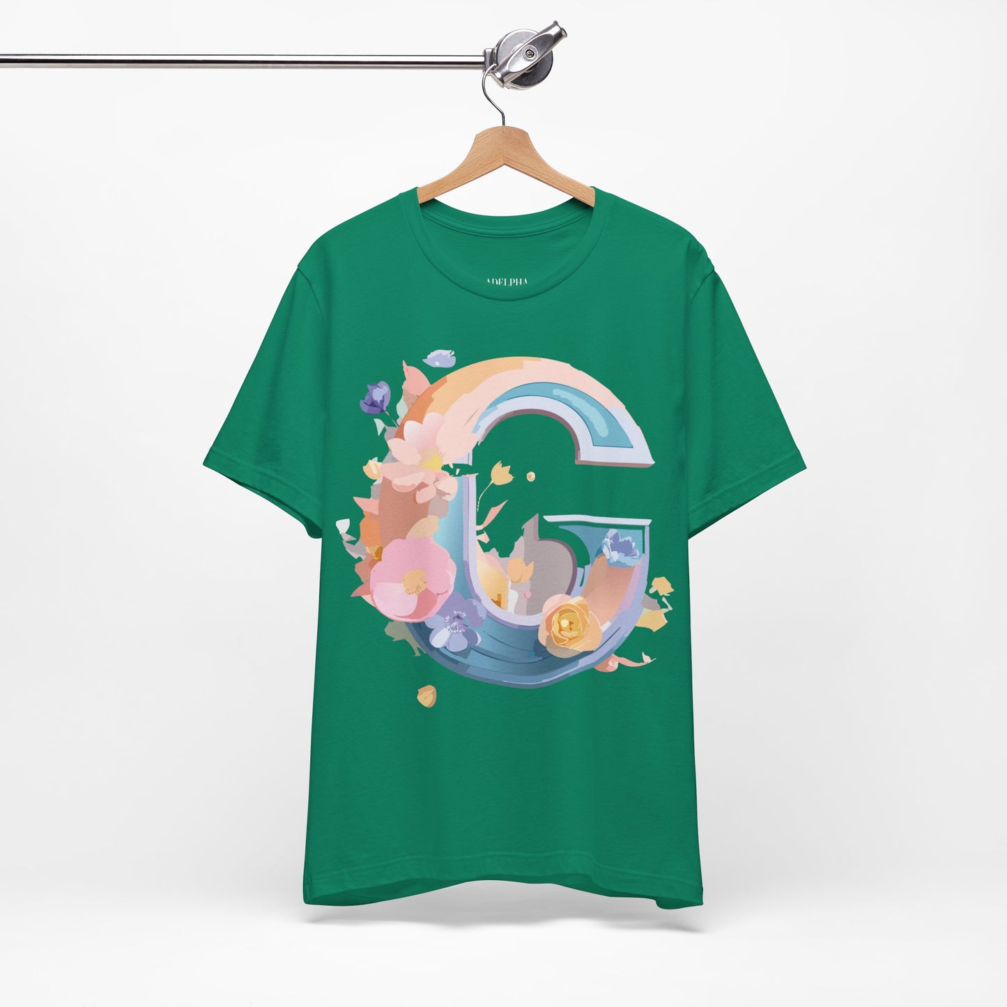 Natural Cotton Tee Shirt - Letters Collection - G Printify