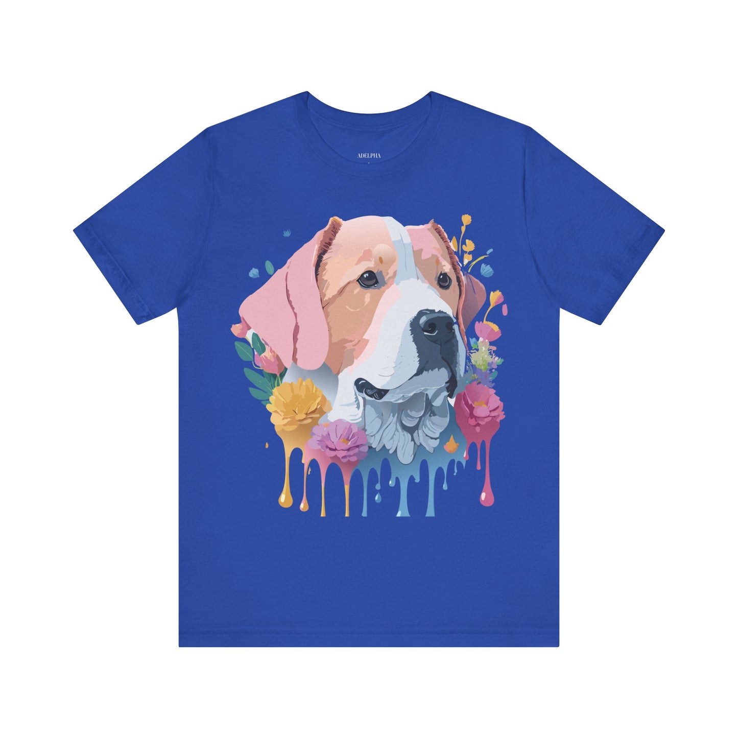 Natural Cotton Tee Shirt with Dog Printify
