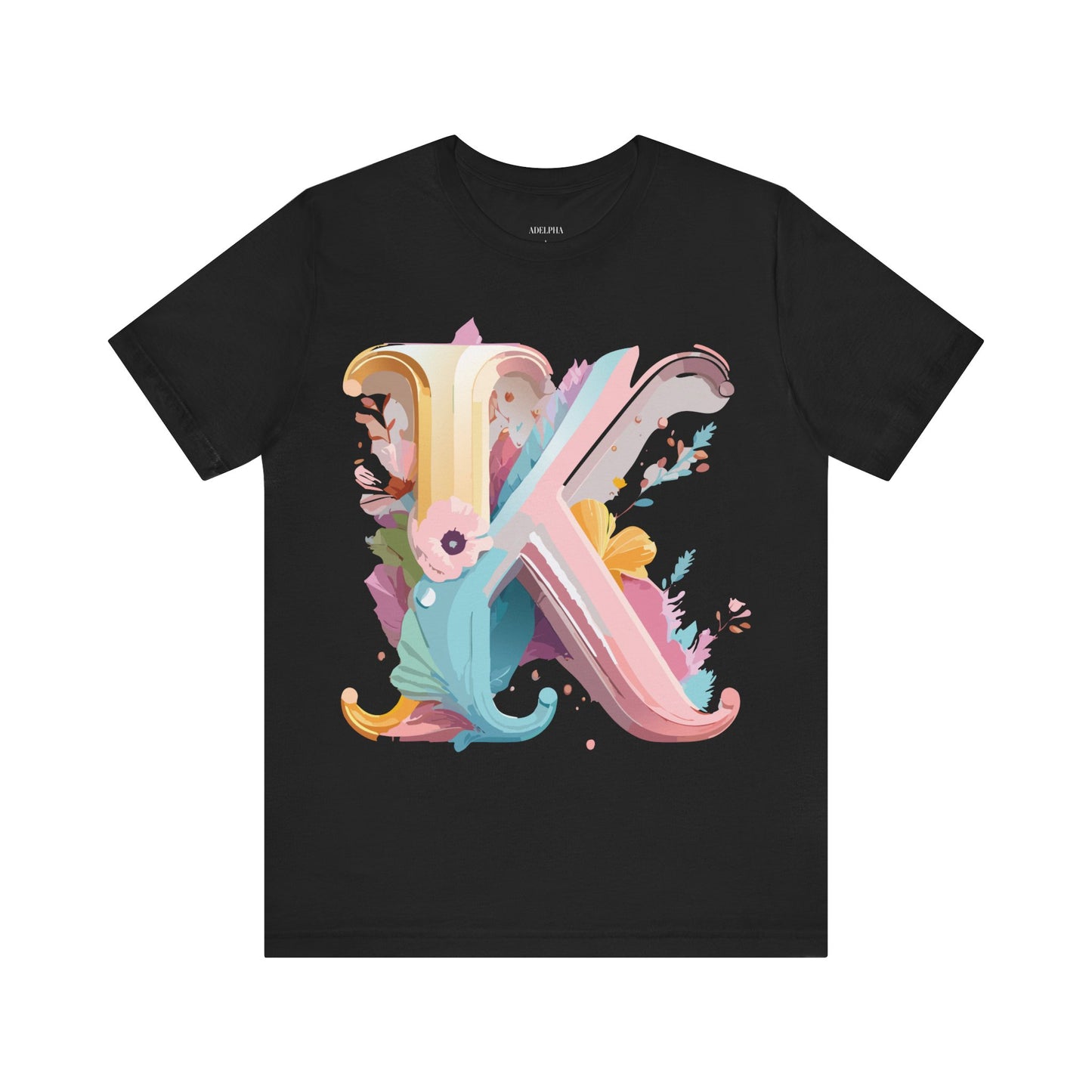 Natural Cotton Tee Shirt - Letters Collection - K Printify
