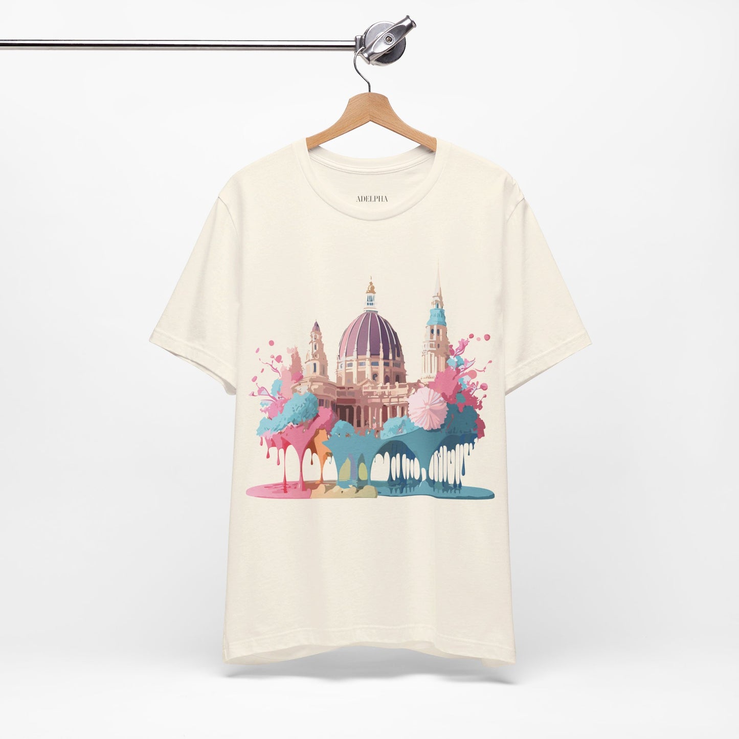 Natural Cotton Tee Shirt - Beautiful Places Collection - Vienna Printify