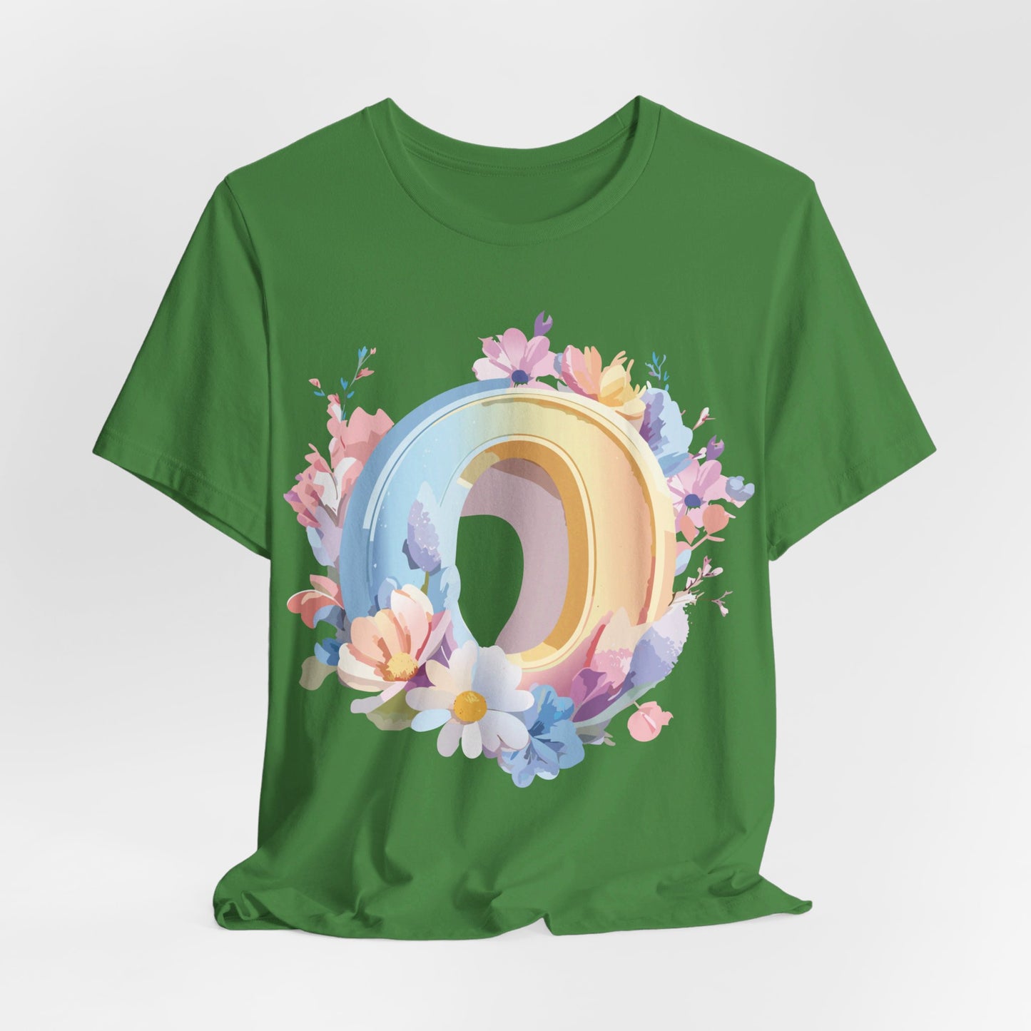 Natural Cotton Tee Shirt - Letters Collection - O Printify