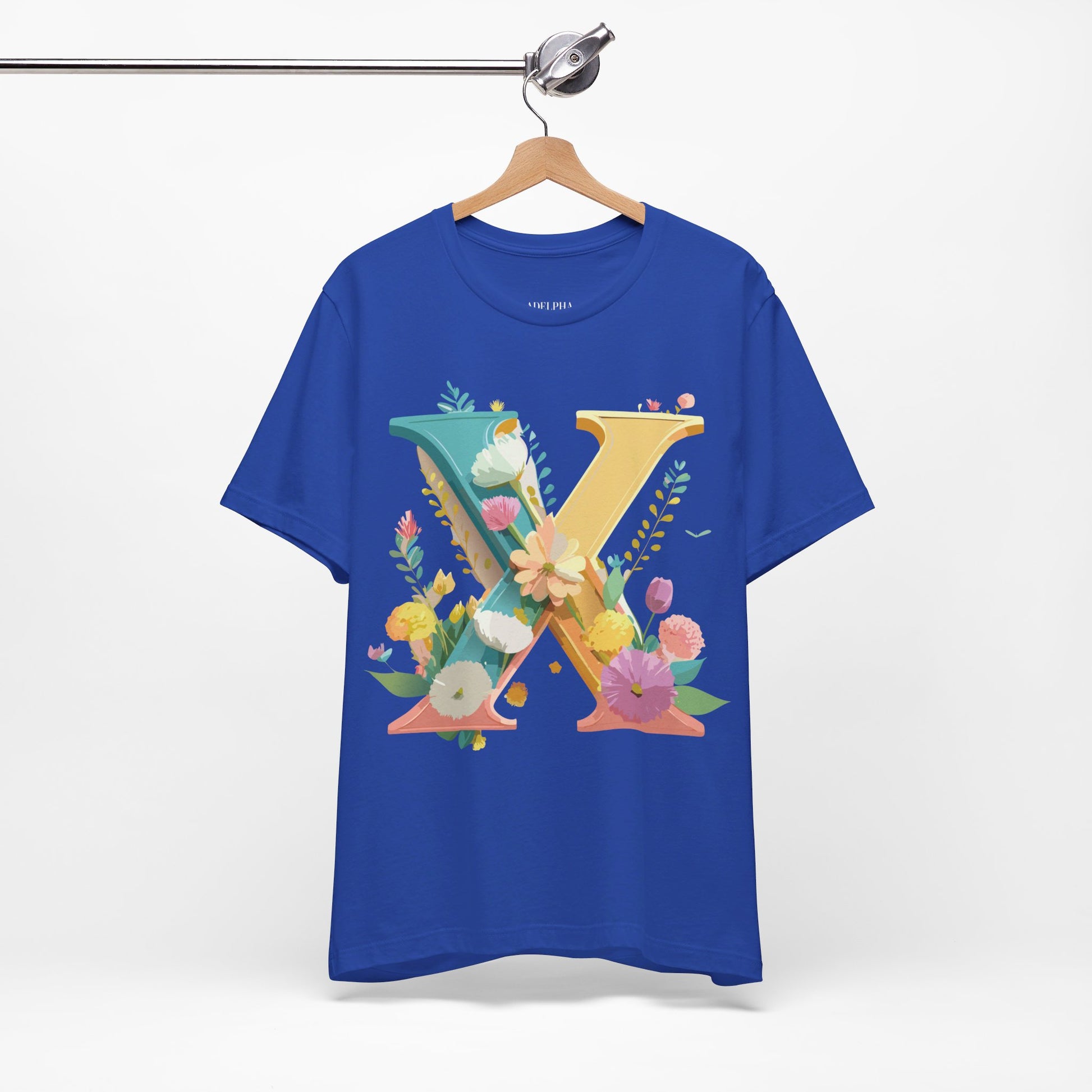 Natural Cotton Tee Shirt - Letters Collection - X Printify