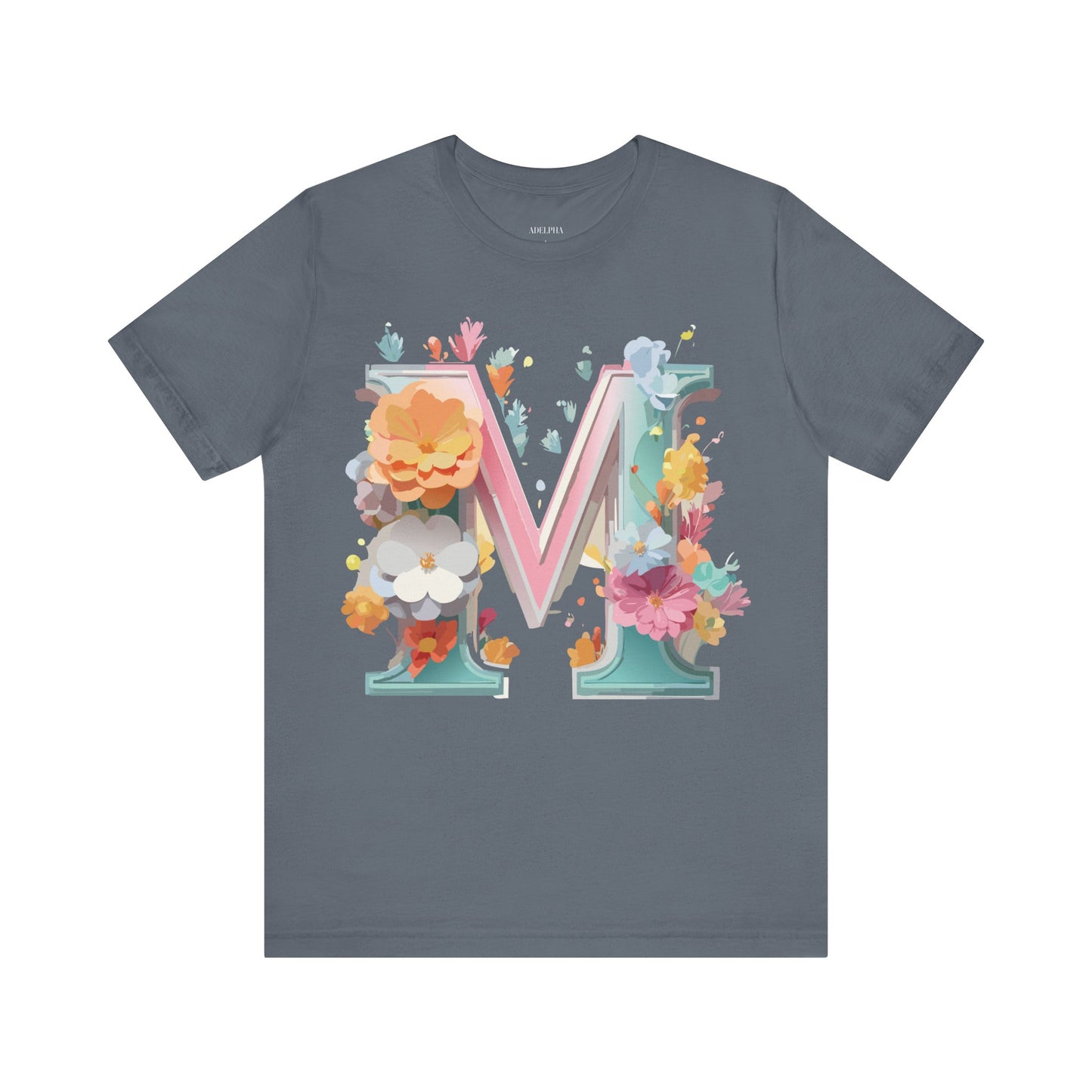 Natural Cotton Tee Shirt - Letters Collection - M Printify