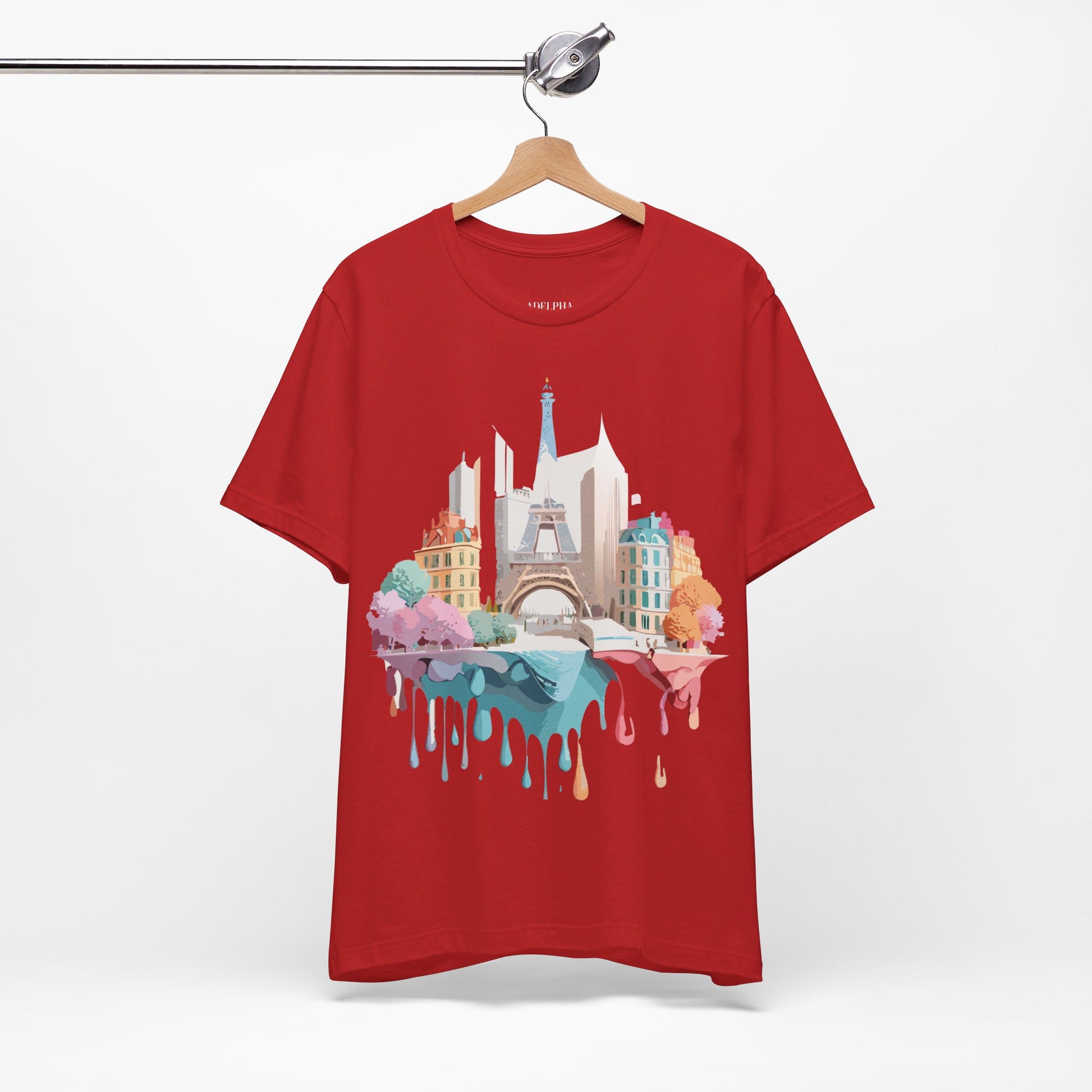 Natural Cotton Tee Shirt - Beautiful Places Collection - Paris Printify