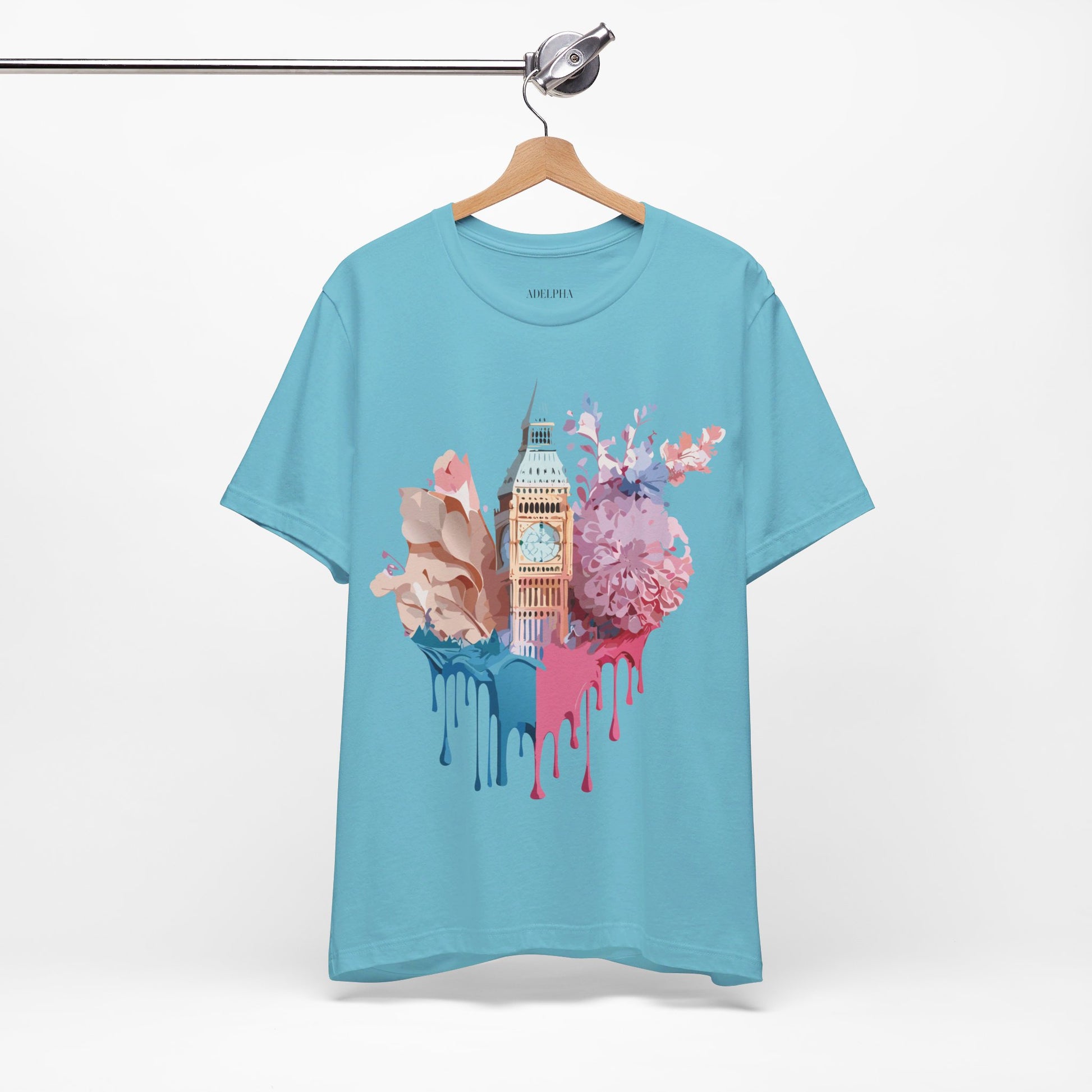Natural Cotton Tee Shirt - Beautiful Places Collection - London Printify