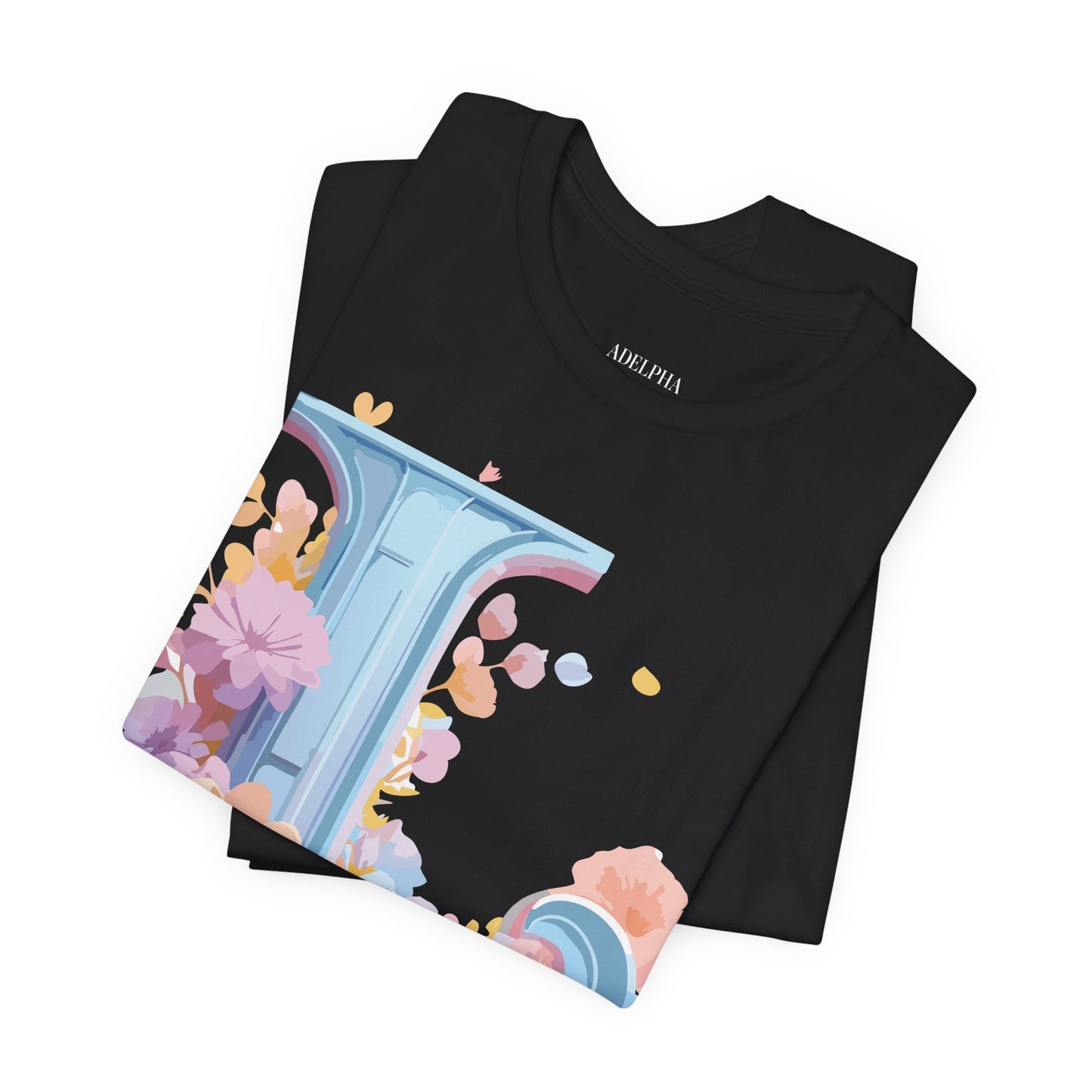 Natural Cotton Tee Shirt - Letters Collection - L Printify