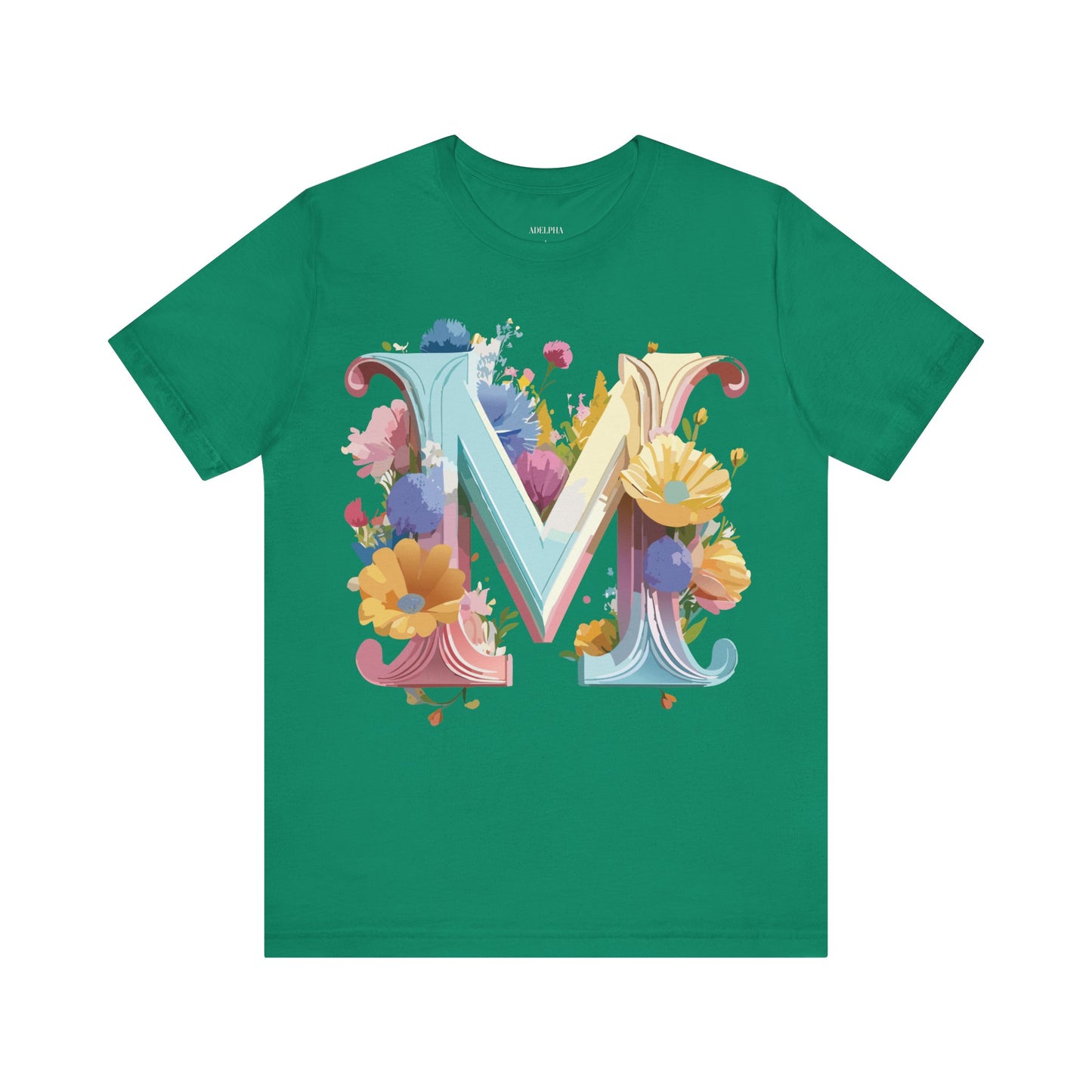 Natural Cotton Tee Shirt - Letters Collection - M Printify