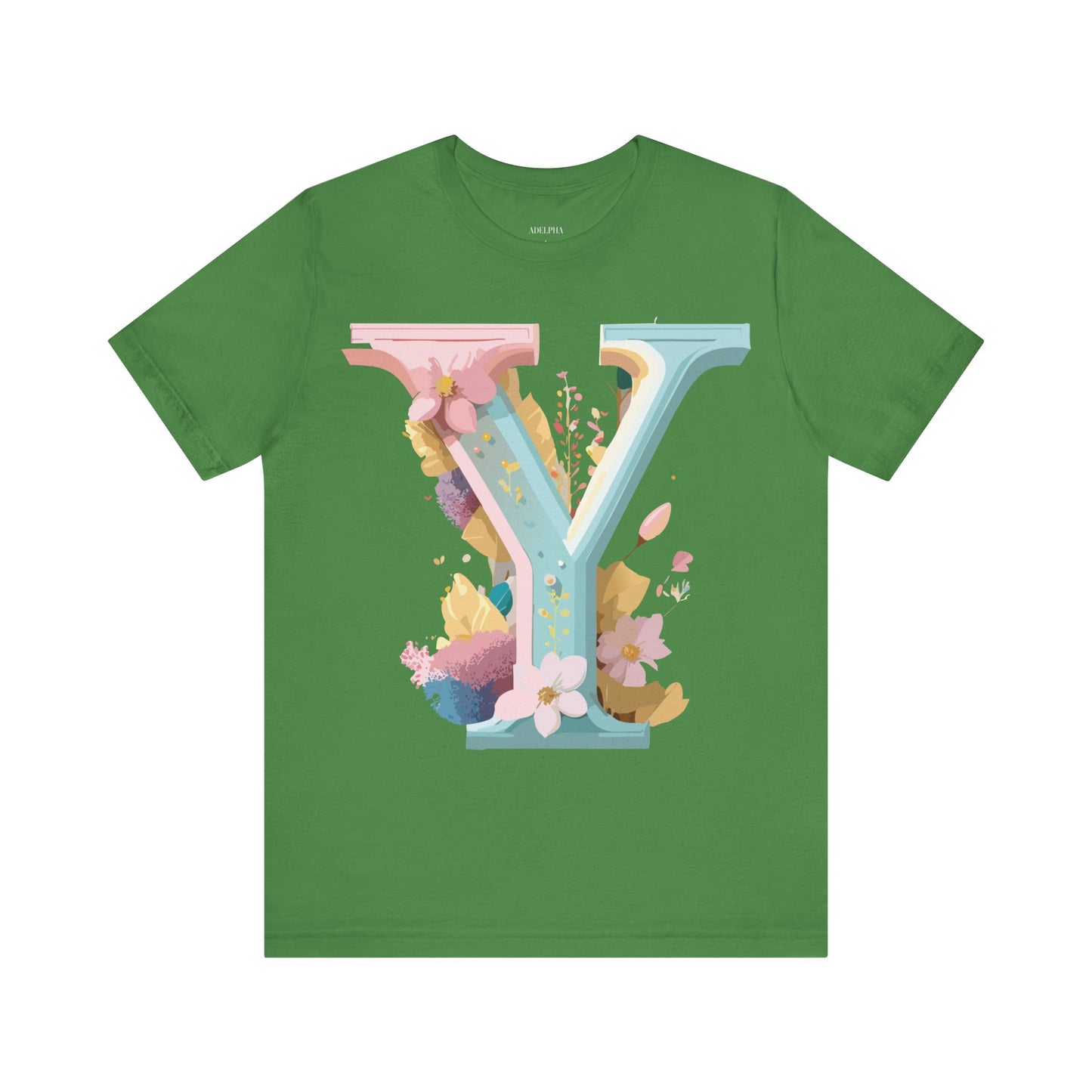 Natural Cotton Tee Shirt - Letters Collection - Y Printify
