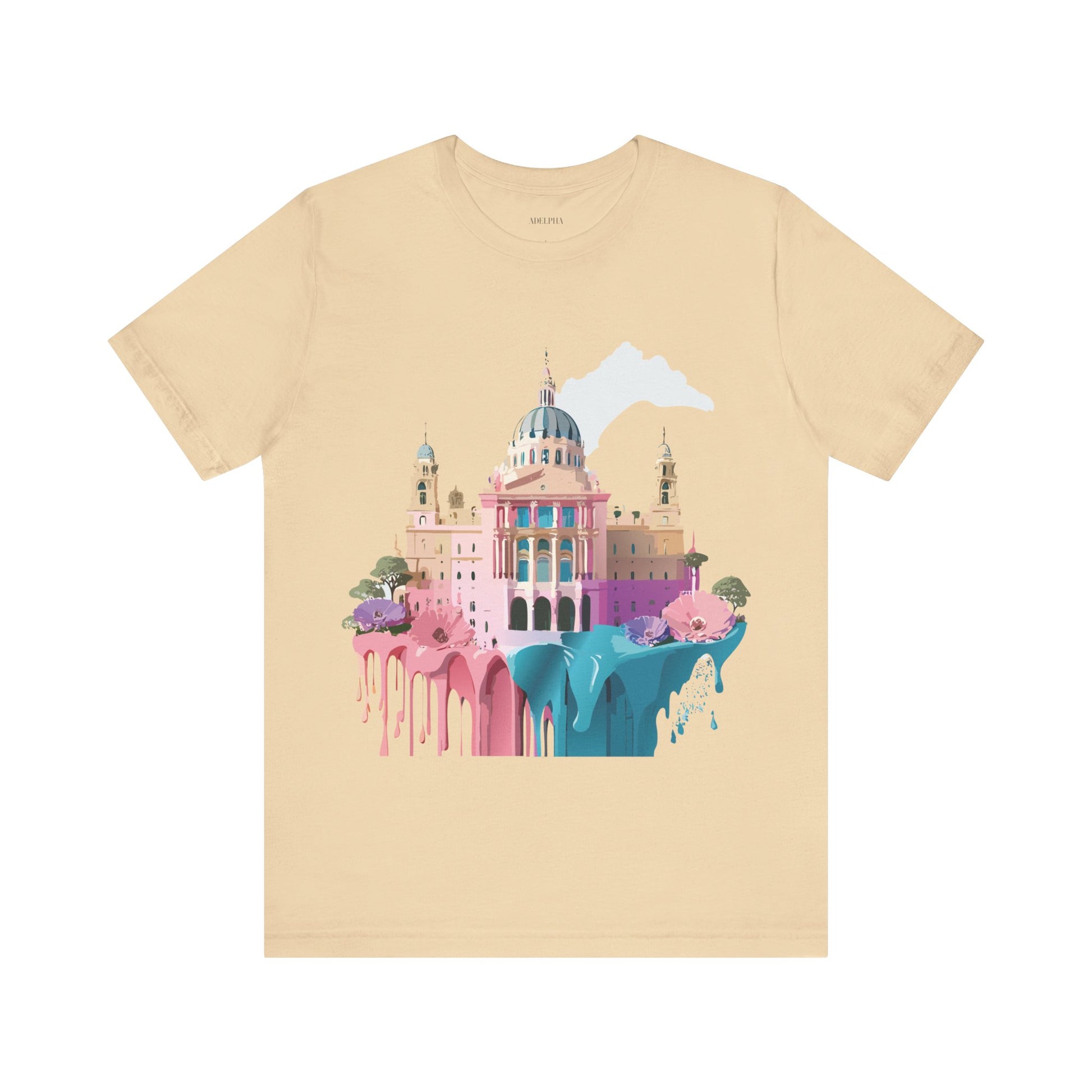 Natural Cotton Tee Shirt - Beautiful Places Collection - Madrid Printify