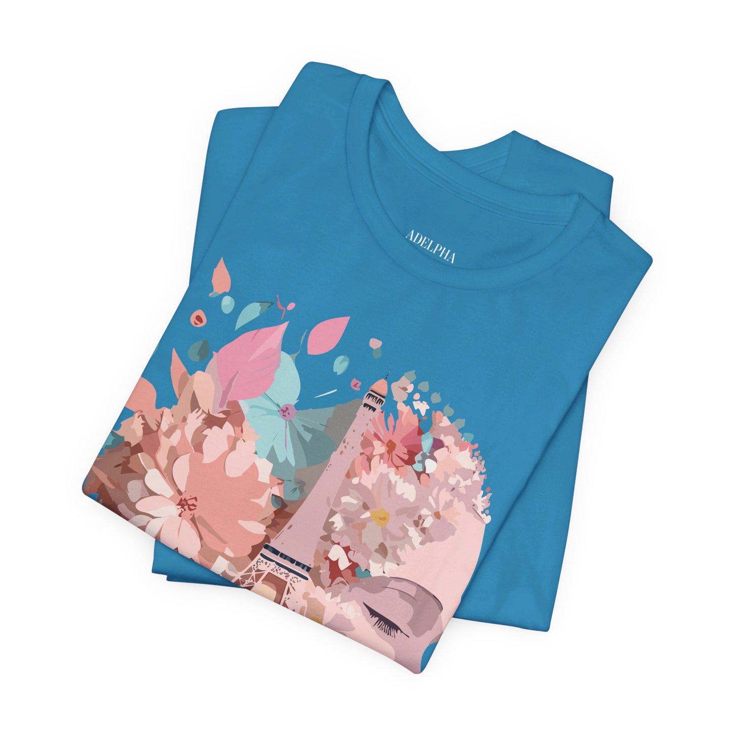 Natural Cotton Tee Shirt - Beautiful Places Collection - Paris Printify