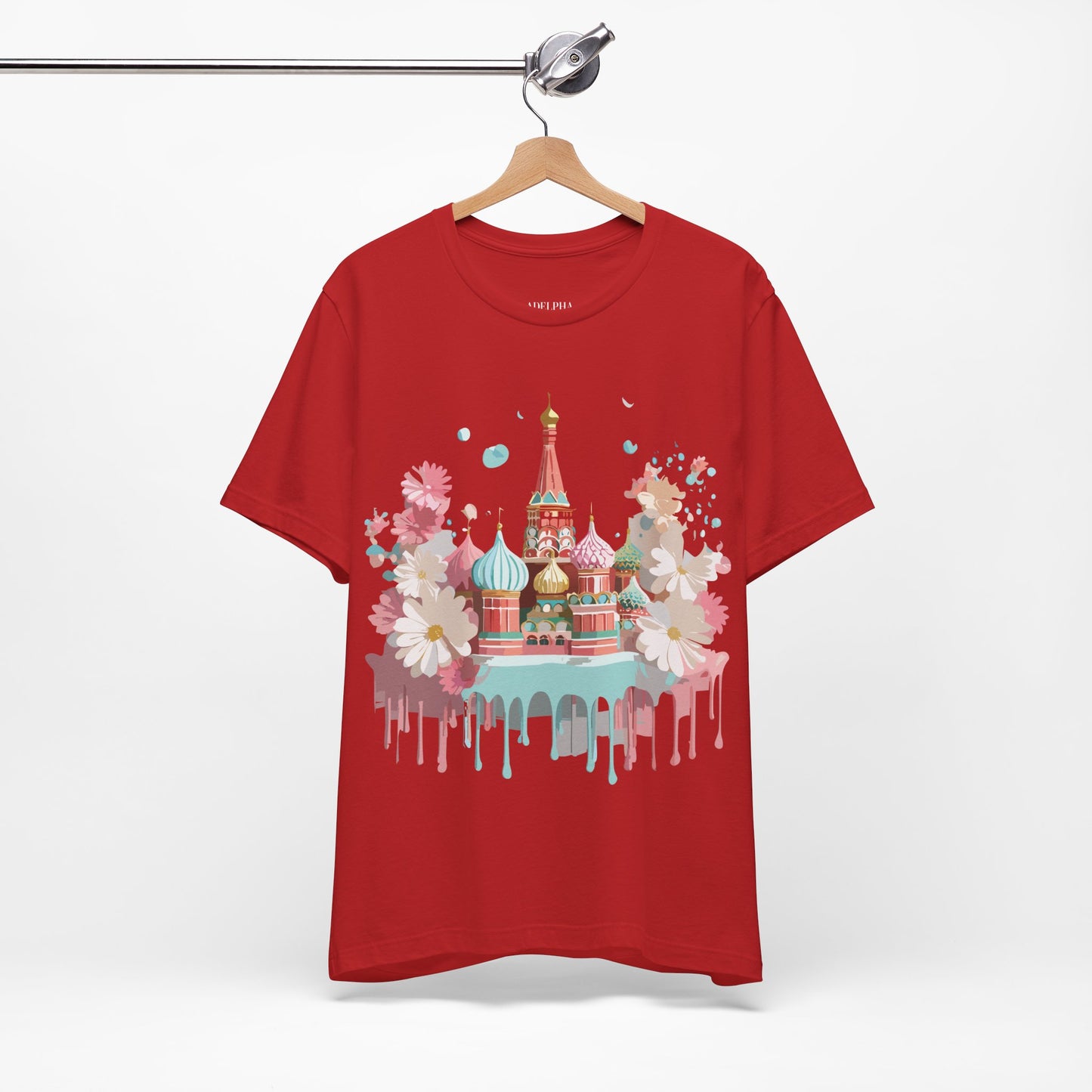 Natural Cotton Tee Shirt - Beautiful Places Collection - Moscow Printify