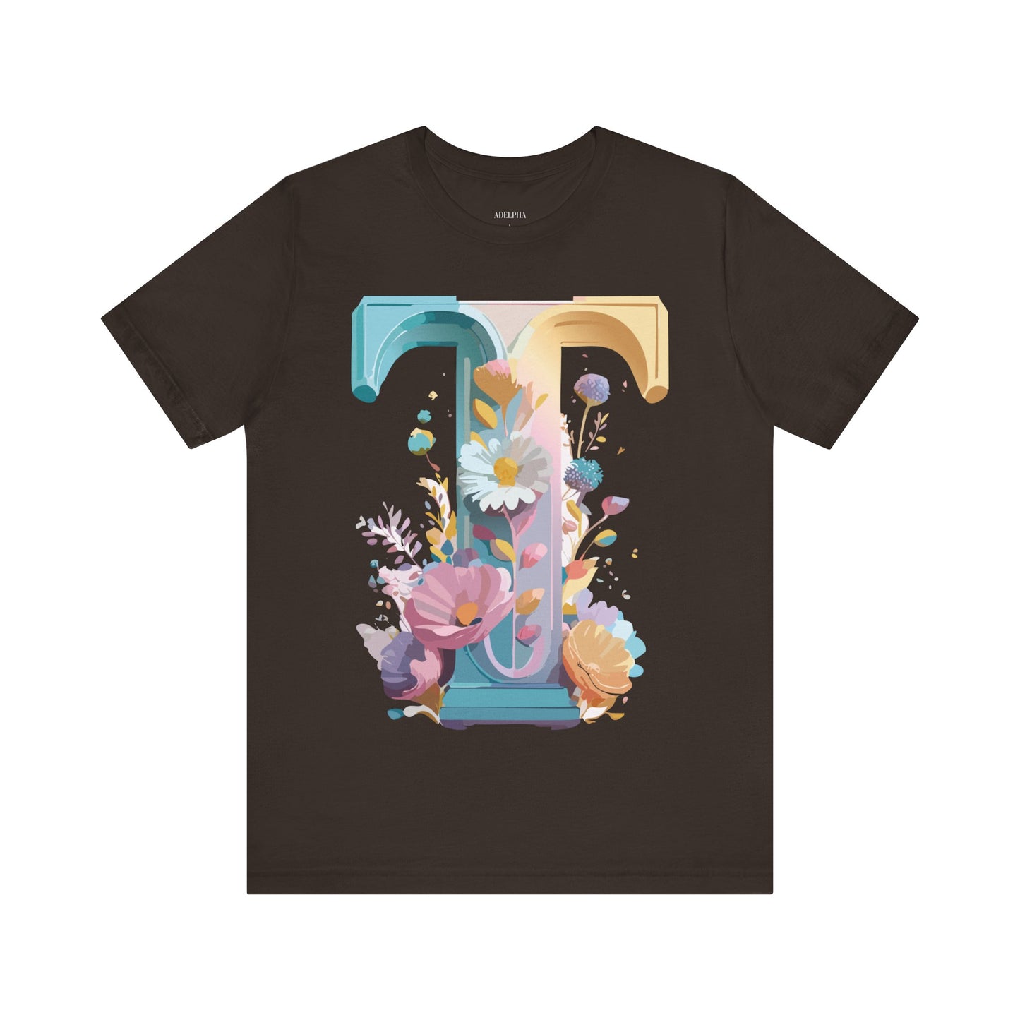 Natural Cotton Tee Shirt - Letters Collection - T Printify