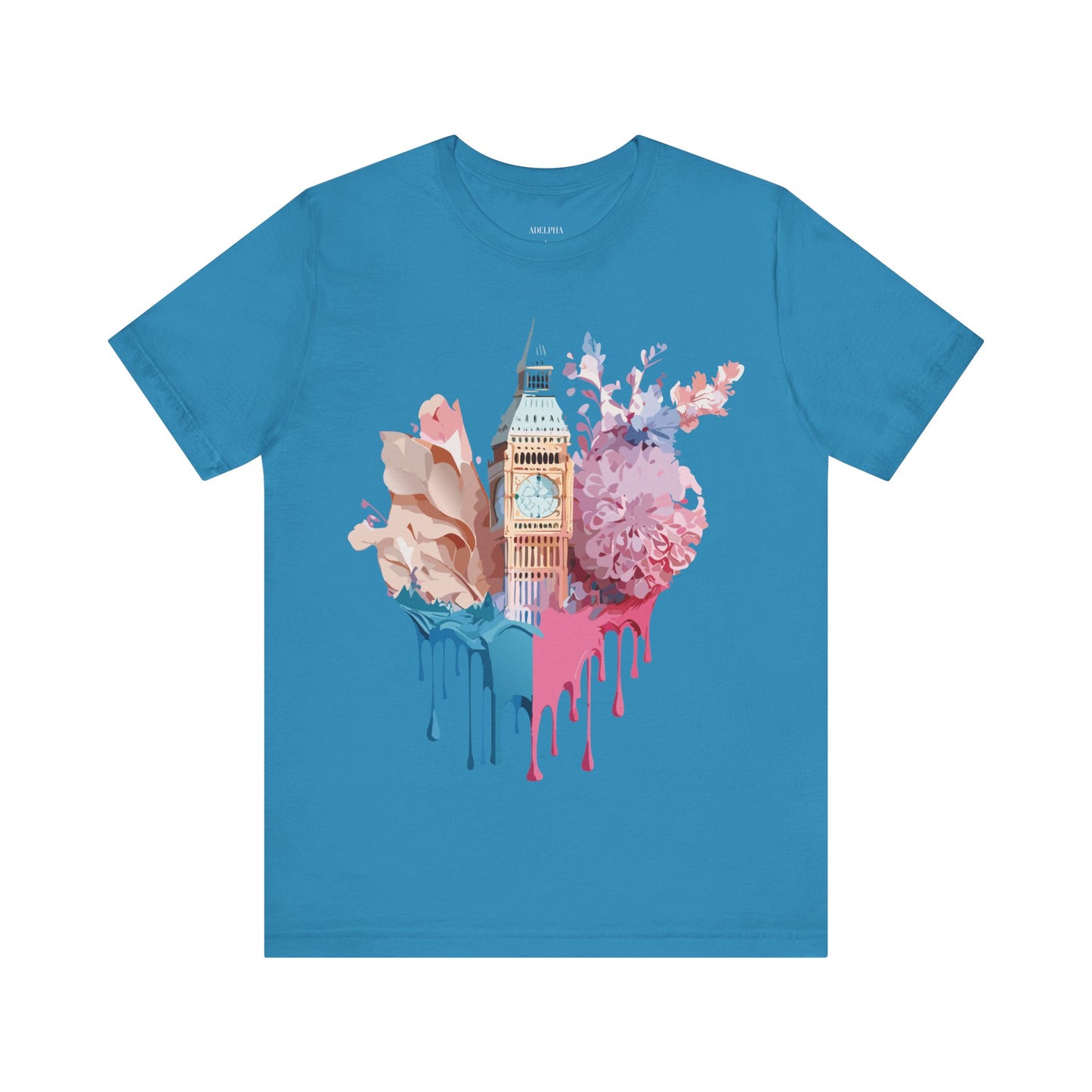 Natural Cotton Tee Shirt - Beautiful Places Collection - London Printify