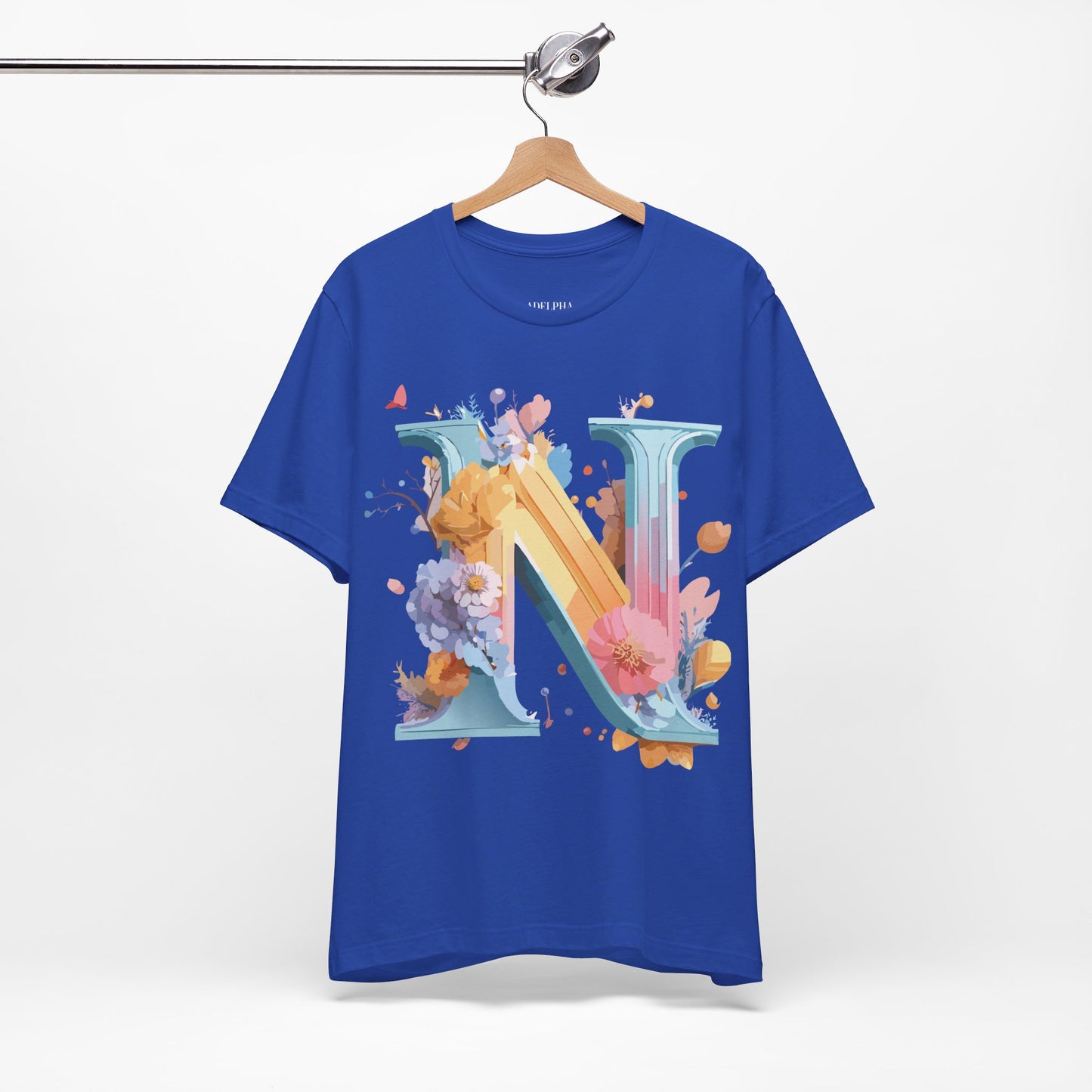 Natural Cotton Tee Shirt - Letters Collection - N Printify