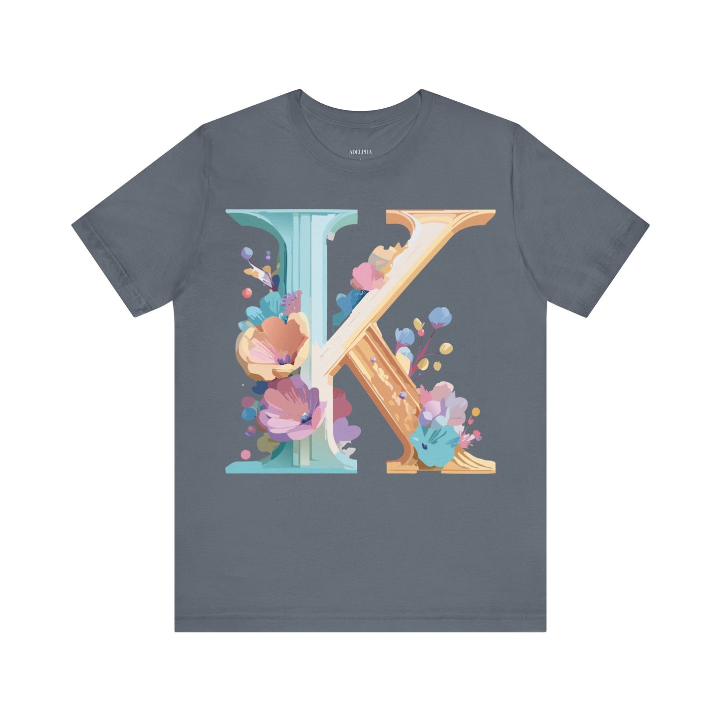 Natural Cotton Tee Shirt - Letters Collection - K Printify