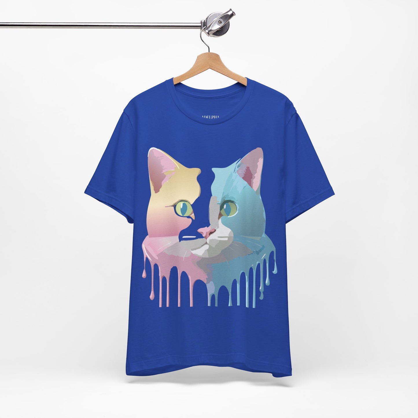Natural Cotton Tee Shirt with Cat Printify