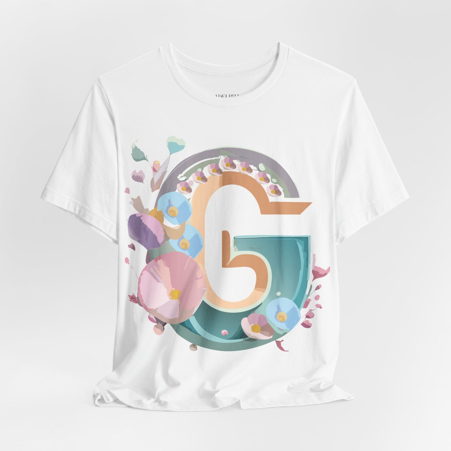 Natural Cotton Tee Shirt - Letters Collection - G Printify
