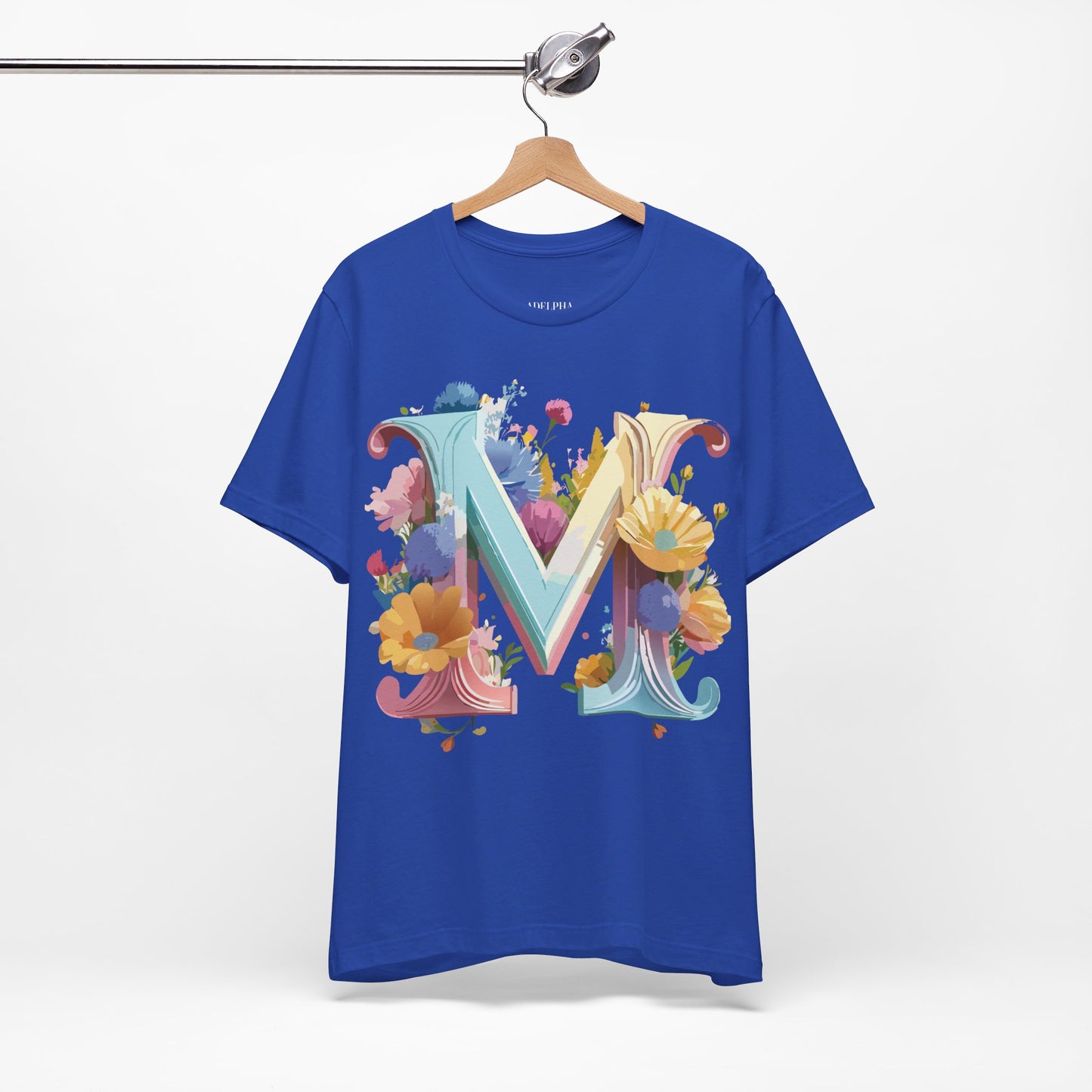 Natural Cotton Tee Shirt - Letters Collection - M Printify