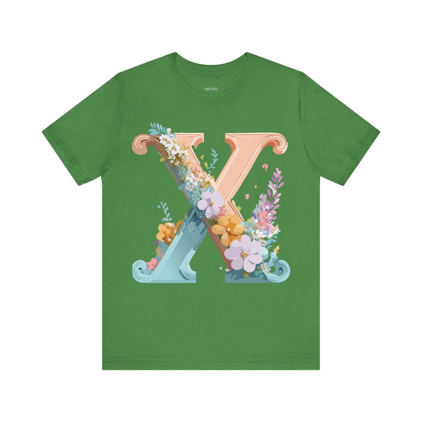 Natural Cotton Tee Shirt - Letters Collection - X Printify