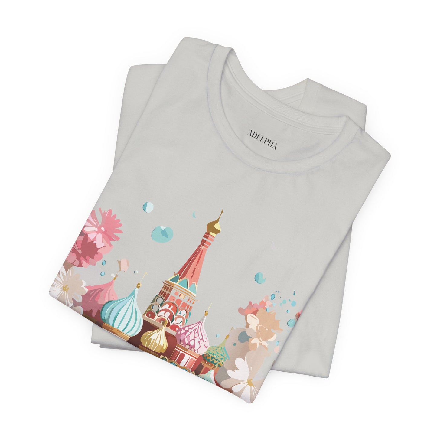 Natural Cotton Tee Shirt - Beautiful Places Collection - Moscow Printify