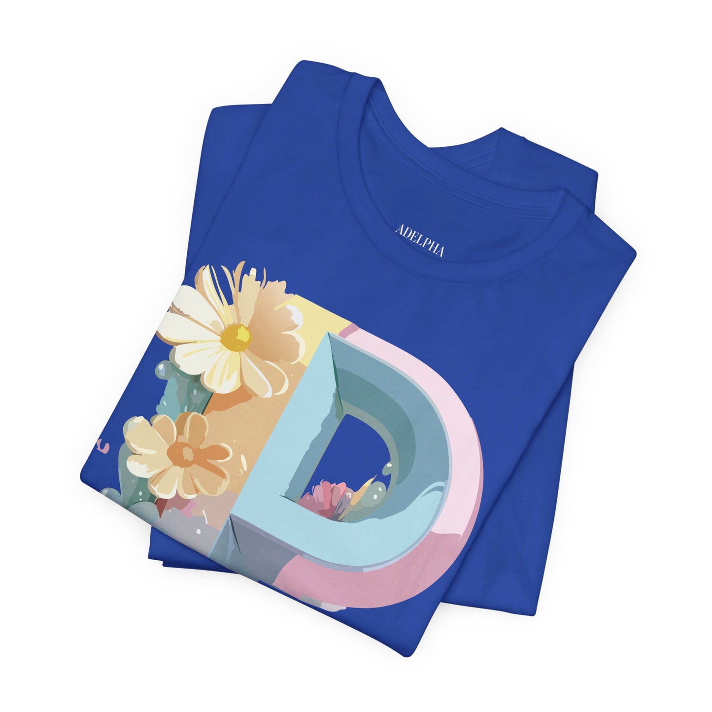 Natural Cotton Tee Shirt - Letters Collection - P Printify