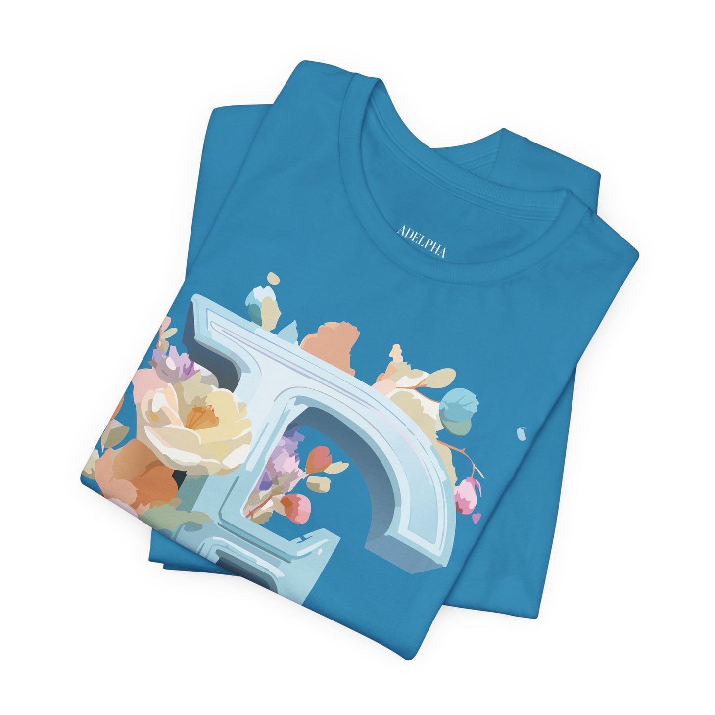 Natural Cotton Tee Shirt - Letters Collection - E Printify