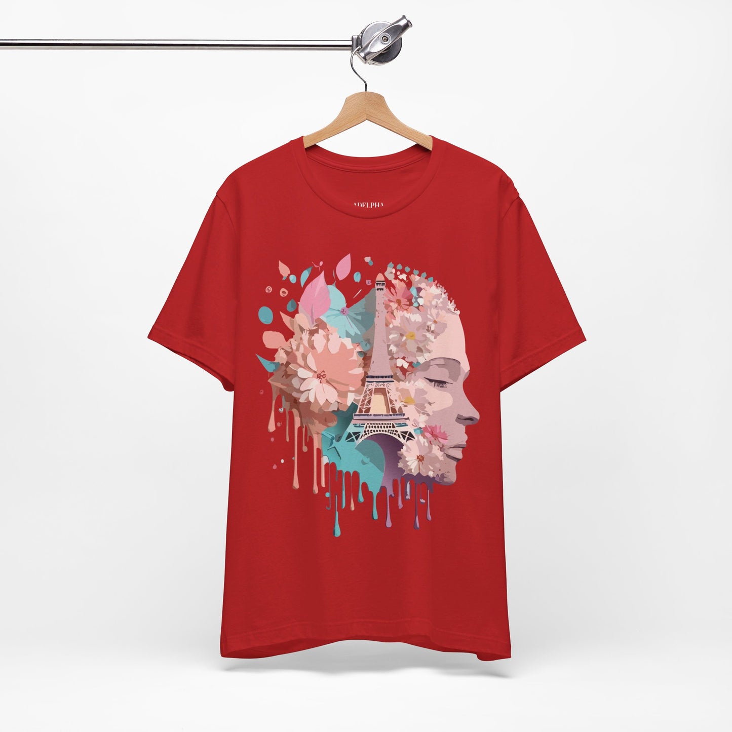 Natural Cotton Tee Shirt - Beautiful Places Collection - Paris Printify