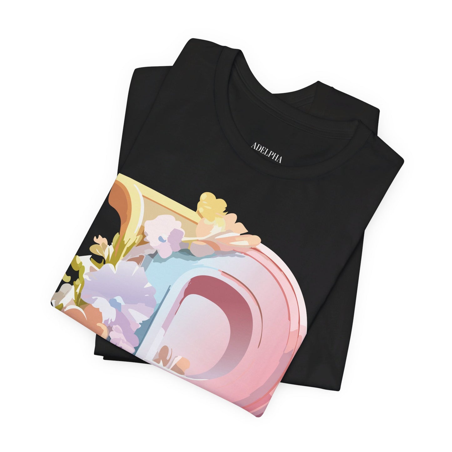Natural Cotton Tee Shirt - Letters Collection - P Printify
